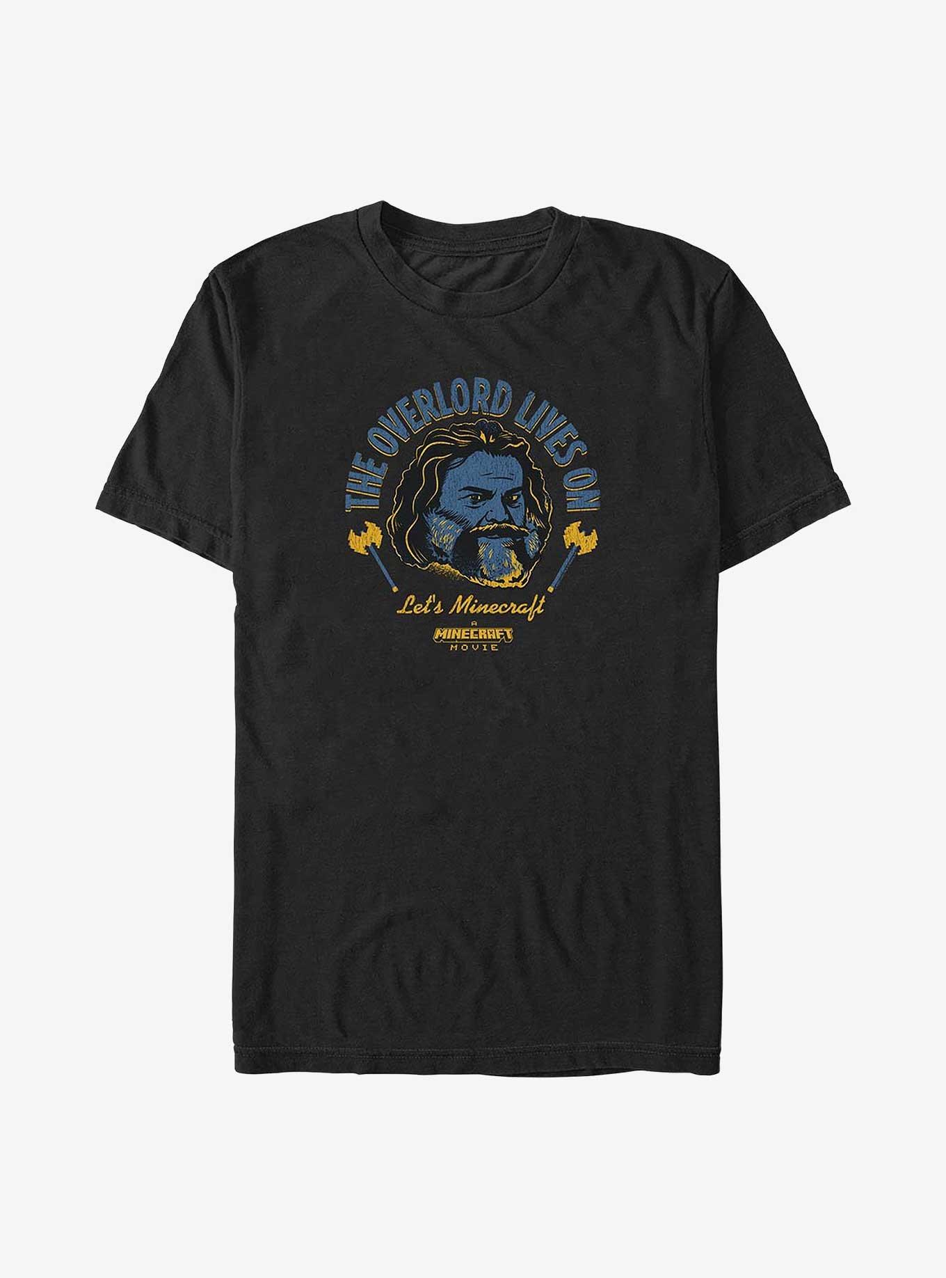 A Minecraft Movie The Overlord Lives On Big & Tall T-Shirt,All Products : American Fashion Style Bags On Sale