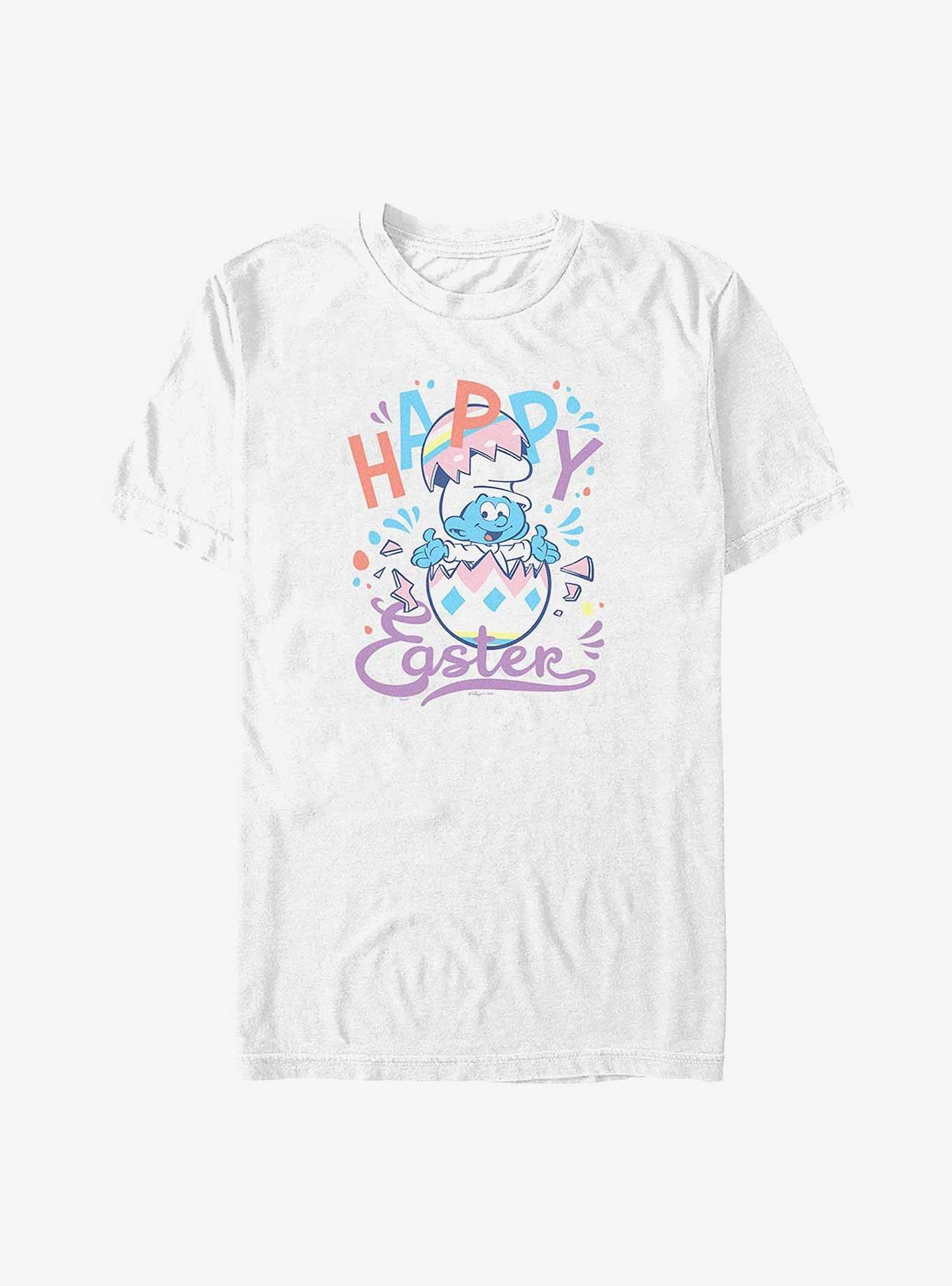 The Smurfs Happy Easter Baby Smurf Big & Tall T-Shirt,New Products : American Fashion Style Bags On Sale