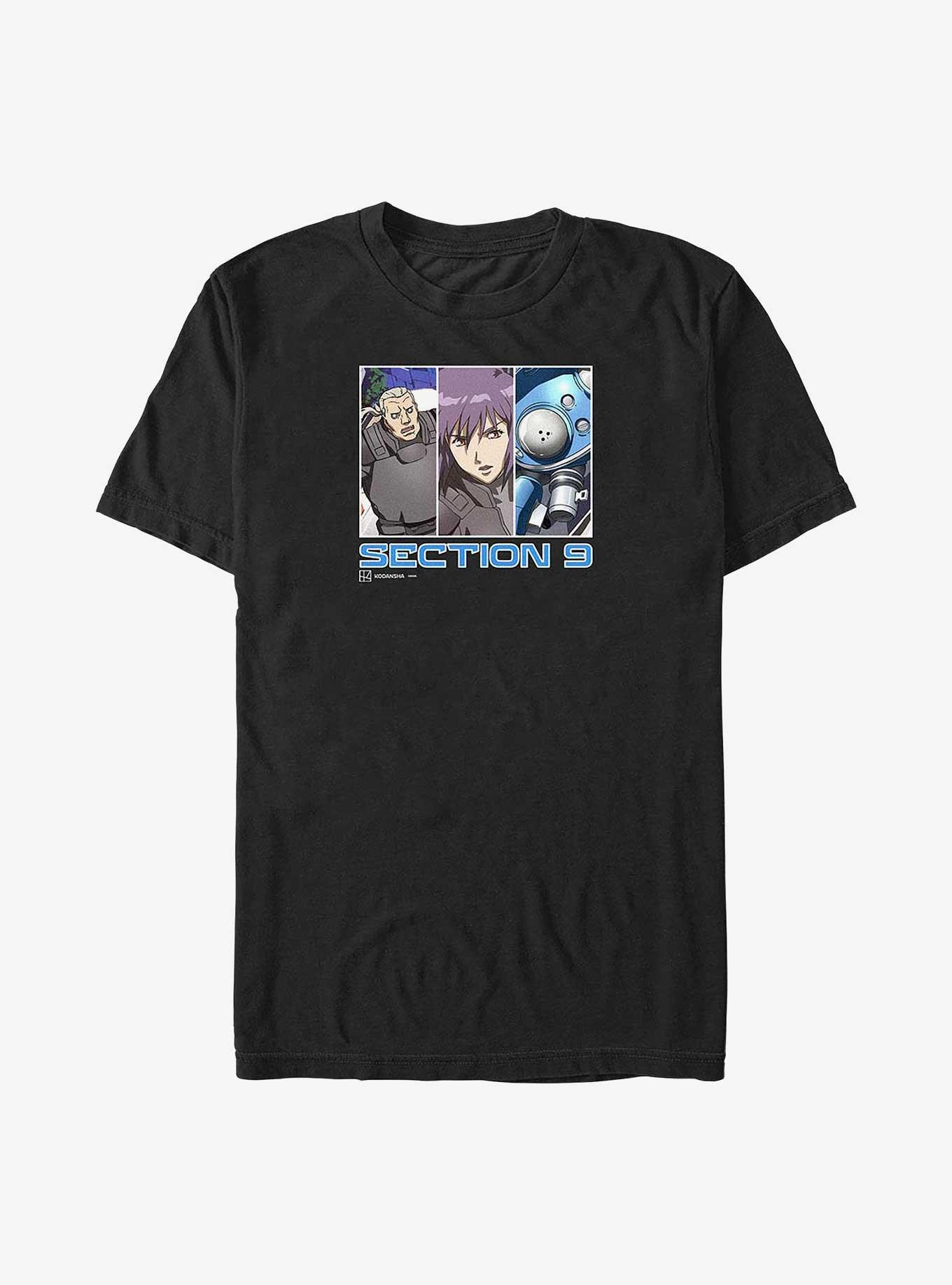 Ghost in the Shell Section 9 Big & Tall T-Shirt,New Products : American Fashion Style Bags On Sale