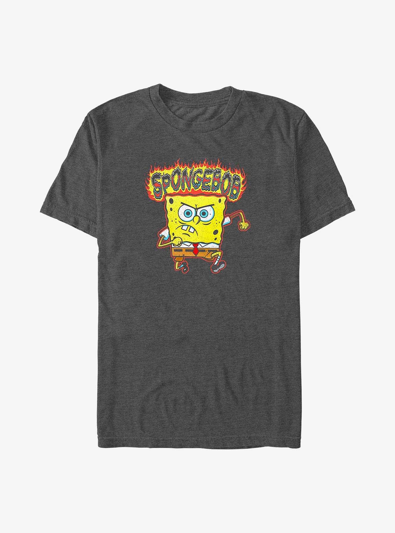 Spongebob Squarepants Flame Big & Tall T-Shirt,New Products : American Fashion Style Bags On Sale