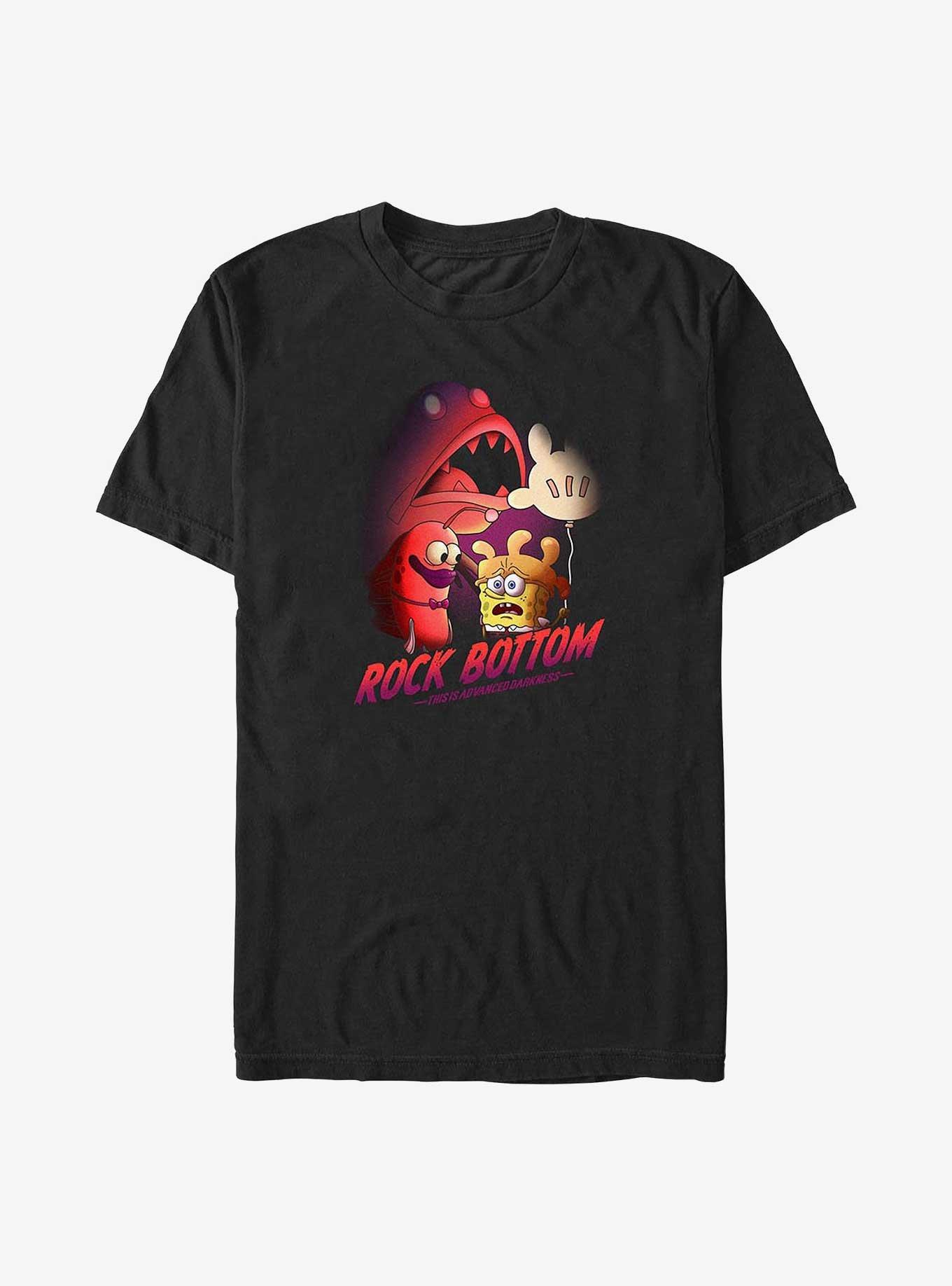 Spongebob Squarepants Rock Bottom Darkness Big & Tall T-Shirt,New Products : American Fashion Style Bags On Sale
