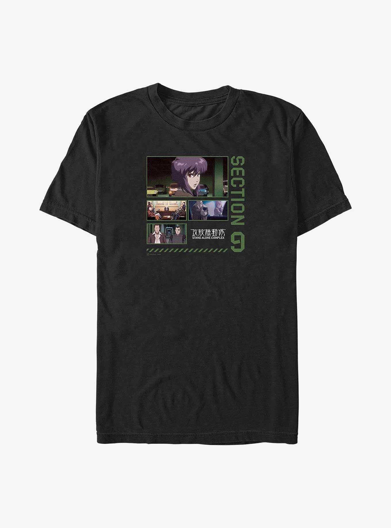Ghost in the Shell Section 9 Collage Big & Tall T-Shirt,New Products : American Fashion Style Bags On Sale