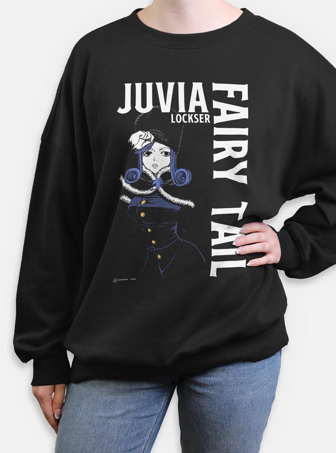Fairy Tail Juvia Lockser Focus Womens Oversized Sweatshirt, , hi-res