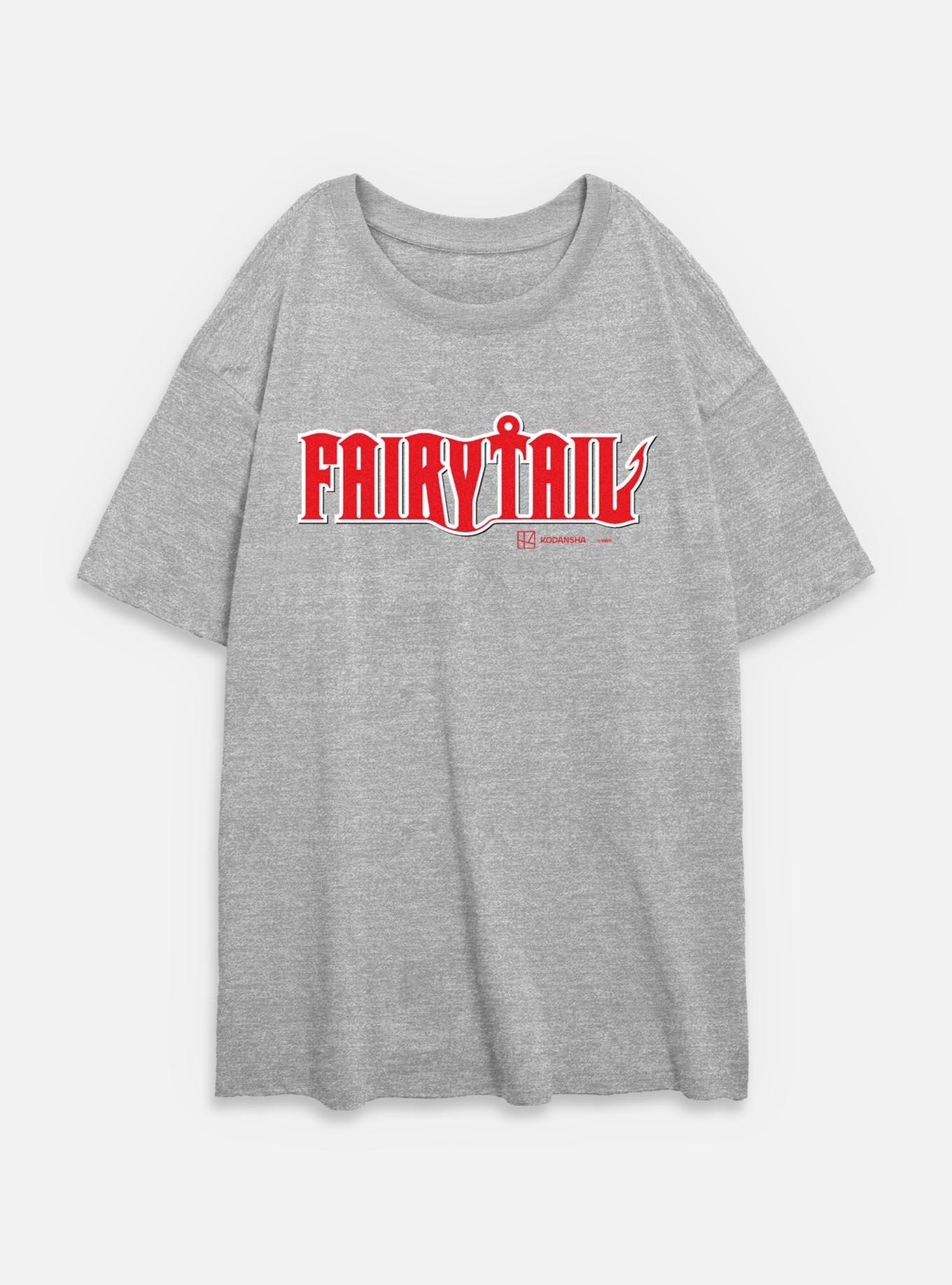 Fairy Tail Logo Womens Oversized T-Shirt,New Products : American Fashion Style Bags On Sale