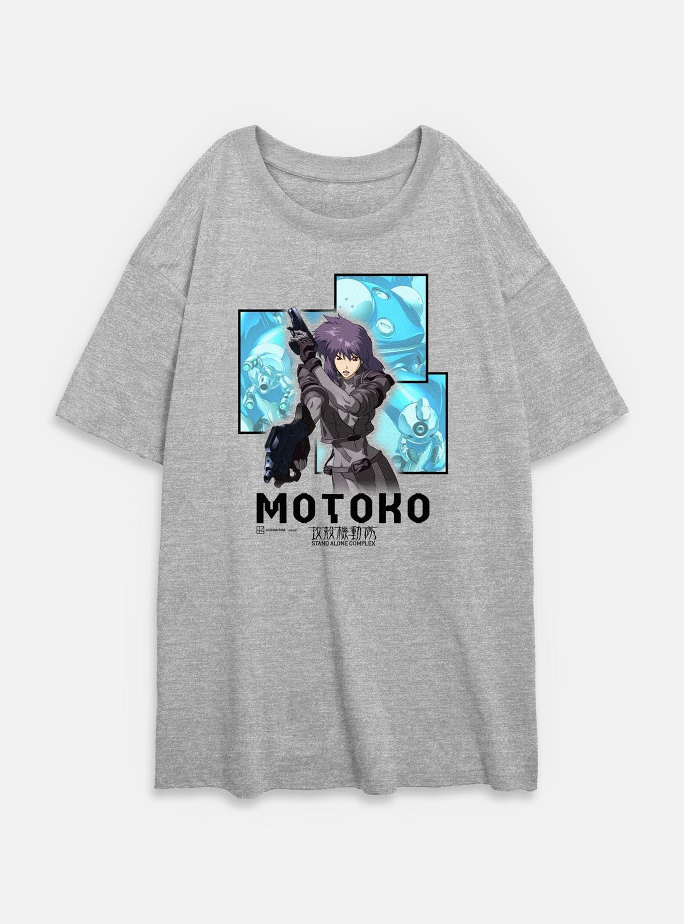 Ghost in the Shell Box Layered Womens Oversized T-Shirt,New Products : American Fashion Style Bags On Sale