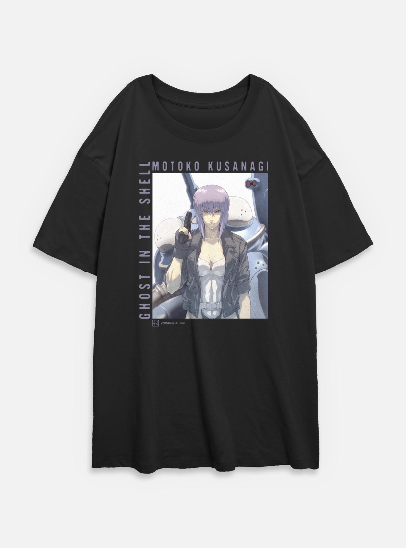 Ghost in the Shell Motoko Kusanagi Womens Oversized T-Shirt,New Products : American Fashion Style Bags On Sale