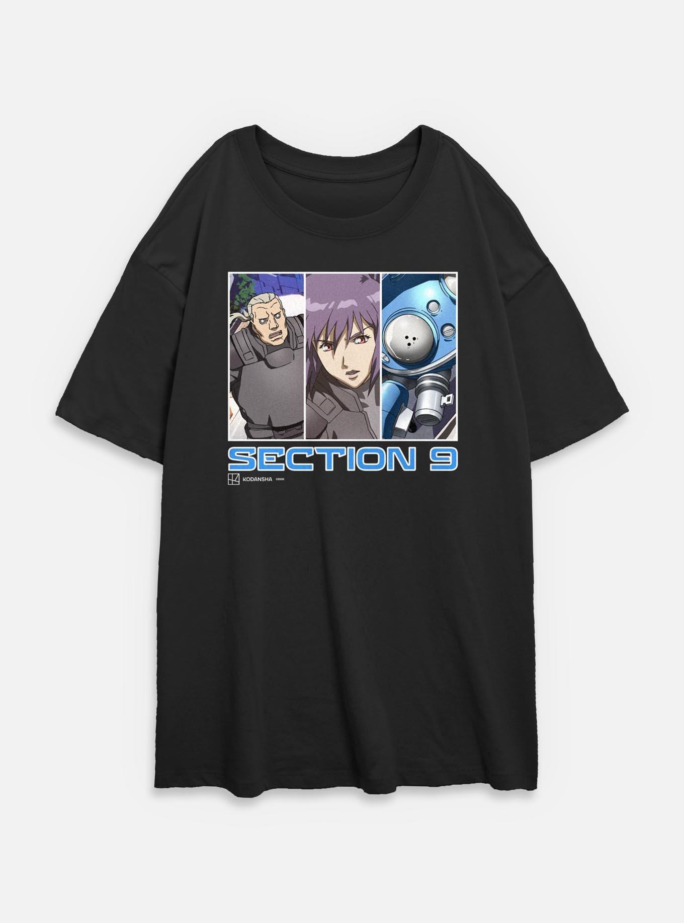 Ghost in The Shell Section 9 Team Womens Oversized T-Shirt, , hi-res