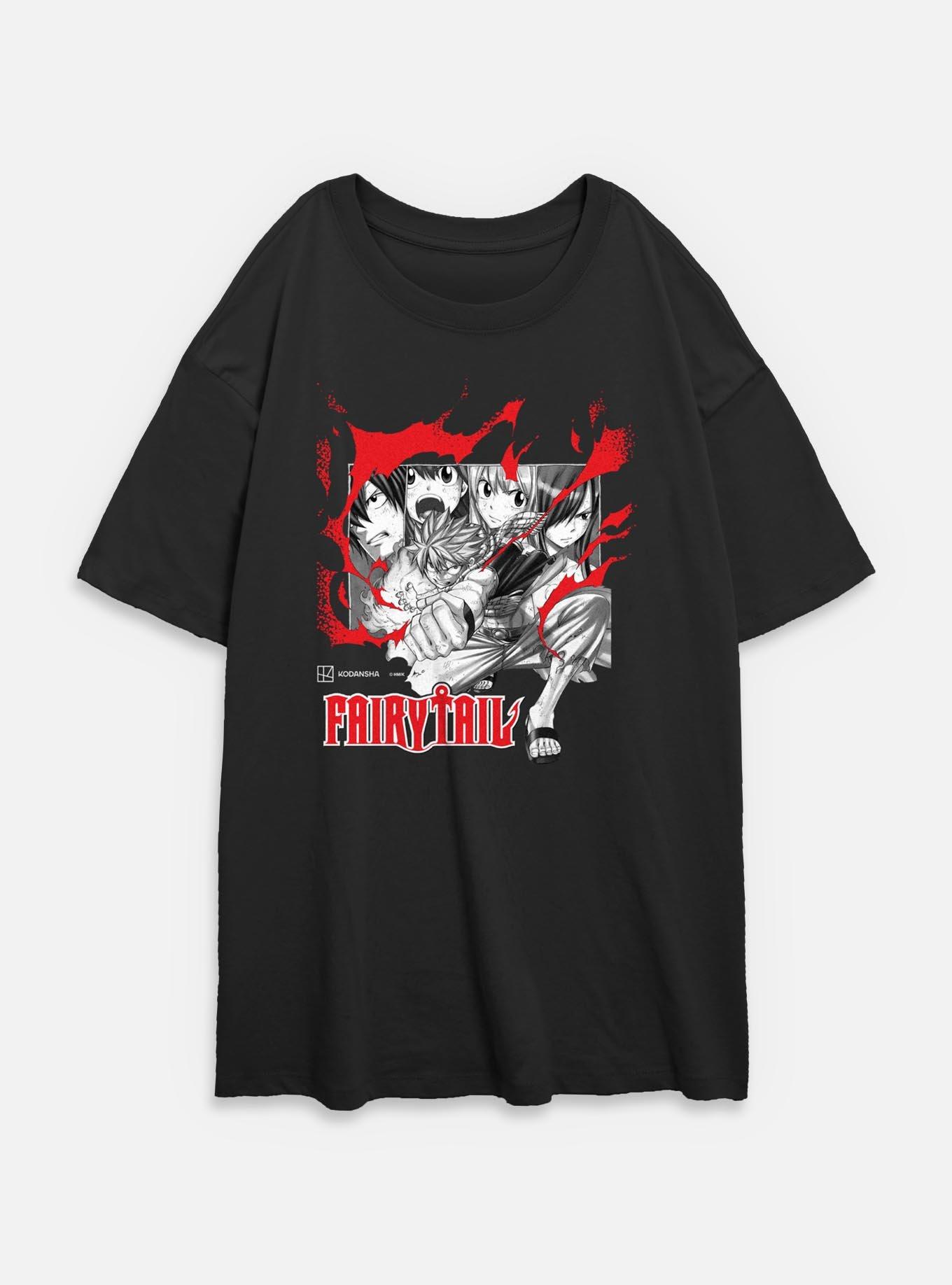 Fairy Tail Blaze Womens Oversized T-Shirt,New Products : American Fashion Style Bags On Sale