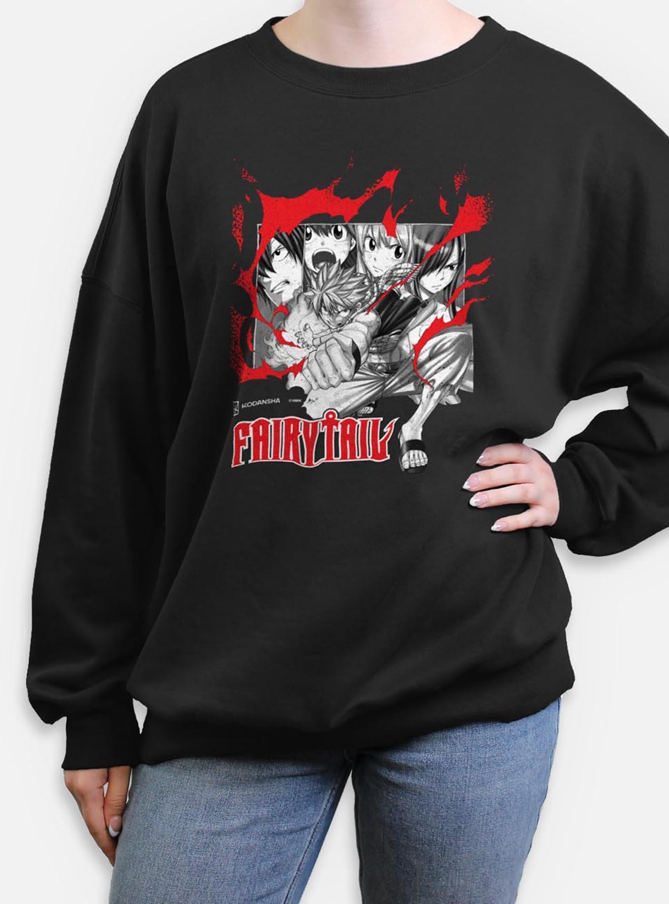 Fairy Tail Blaze Womens Oversized Sweatshirt, , hi-res