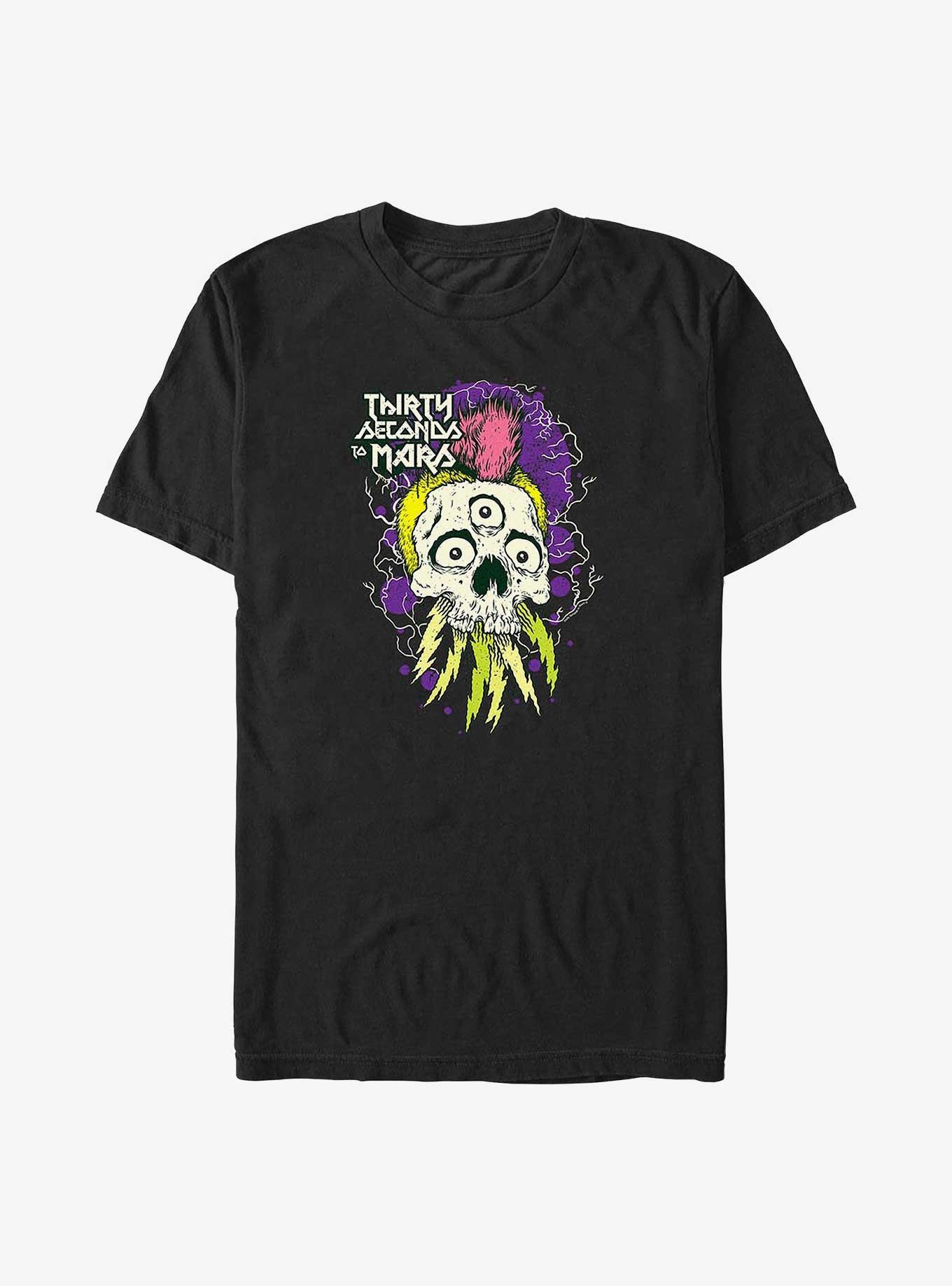 Thirty Seconds To Mars Mohawk Skull Big & Tall T-Shirt, , hi-res