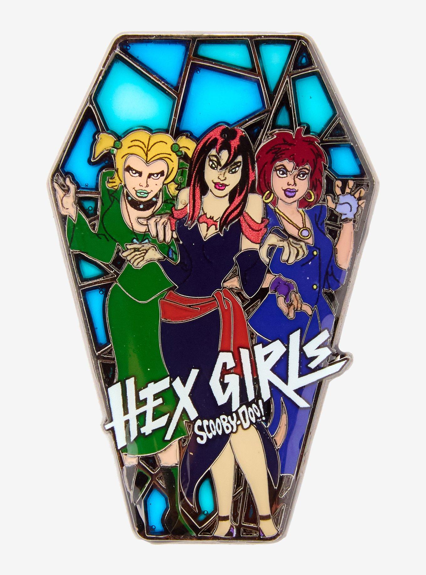 Scooby-Doo! Hex Girls Stained Glass Enamel Pin &mdash; BoxLunch Exclusive, , hi-res