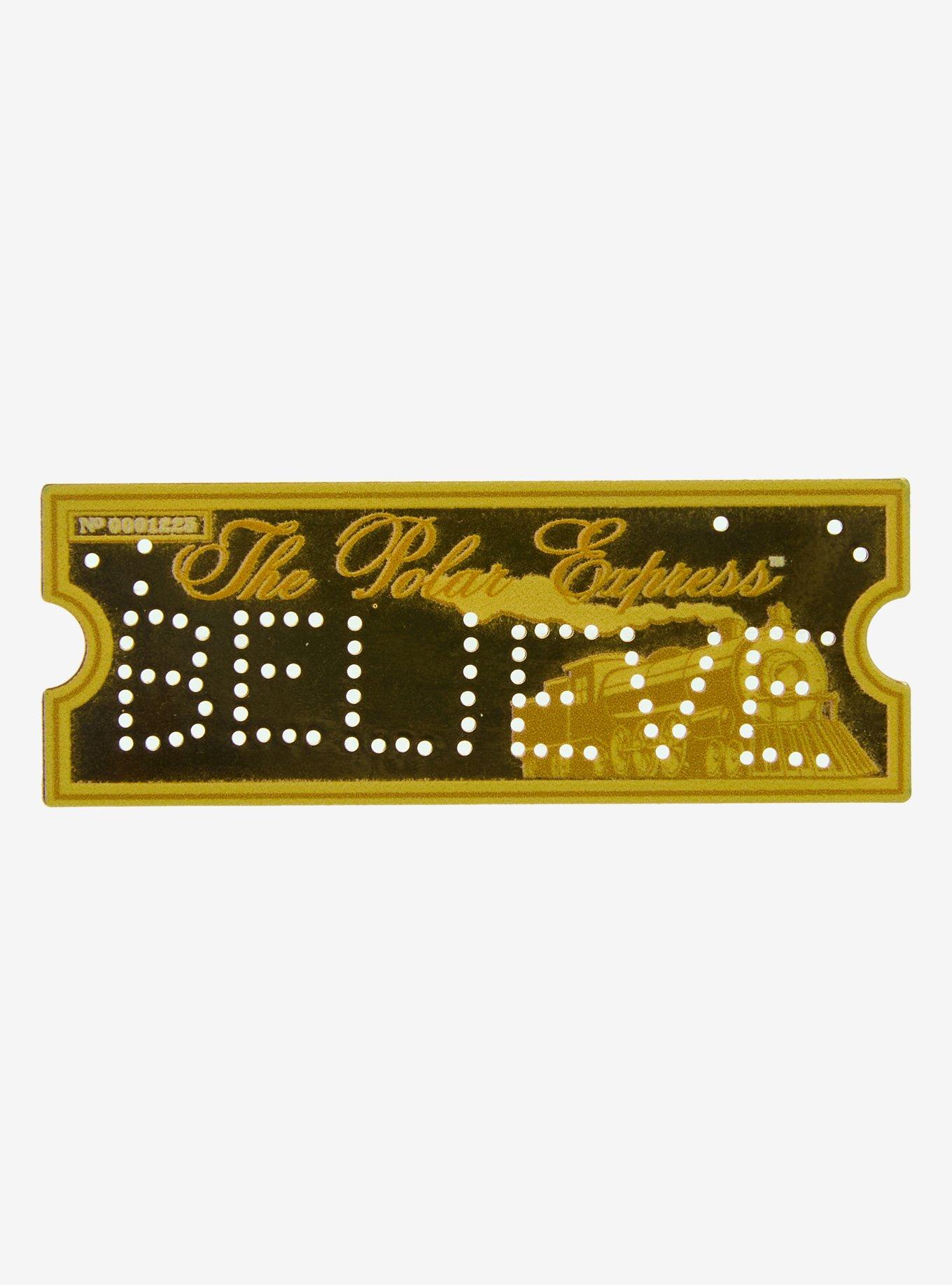 The Polar Express Believe Ticket Enamel Pin, , hi-res