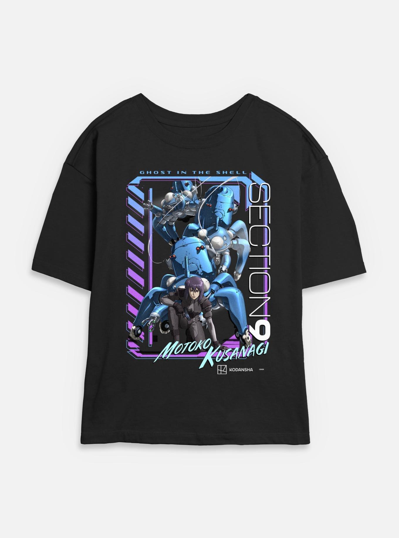 Ghost in the Shell Digi Framed Womens Skimmer T-Shirt, BLACK, hi-res