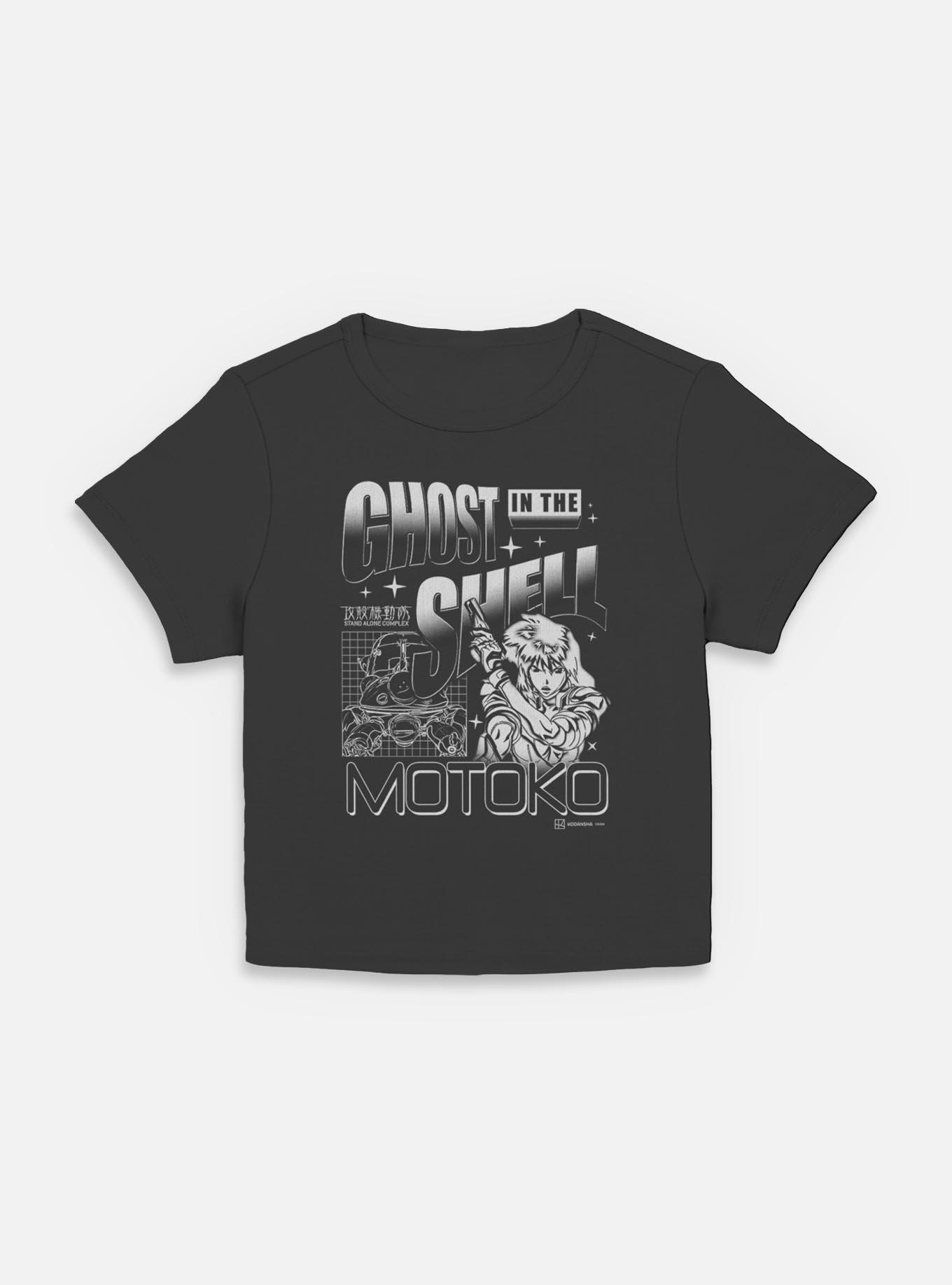 Ghost in the Shell Grid Ghost Women Baby T-Shirt, BLACK, hi-res