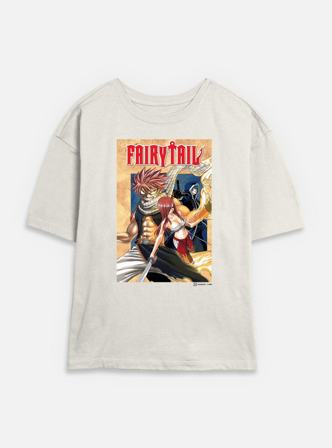 Fairy Tail Cover Womens Skimmer T-Shirt, EGRET, hi-res