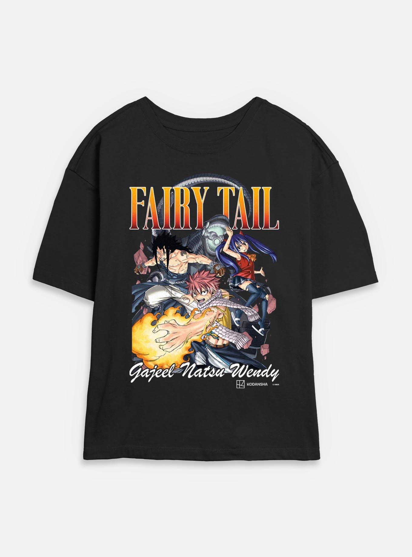 Fairy Tail Group Womens Skimmer T-Shirt, BLACK, hi-res