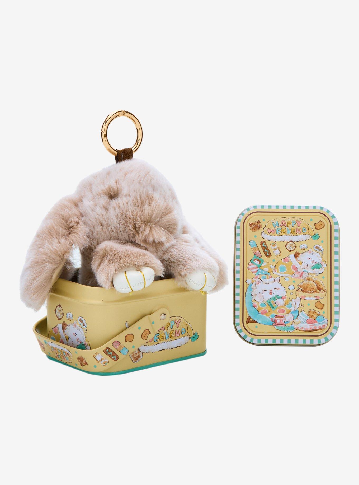 BunnyLulu Snugglylulu Plush Keychain with Tin, , hi-res