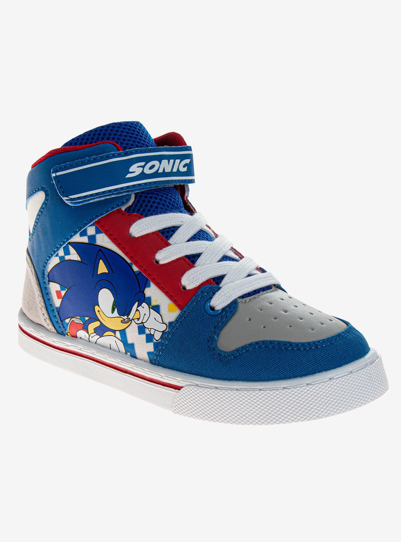 Sonic The Hedgehog Boys High Top Canvas Sneakers, BLUE, hi-res
