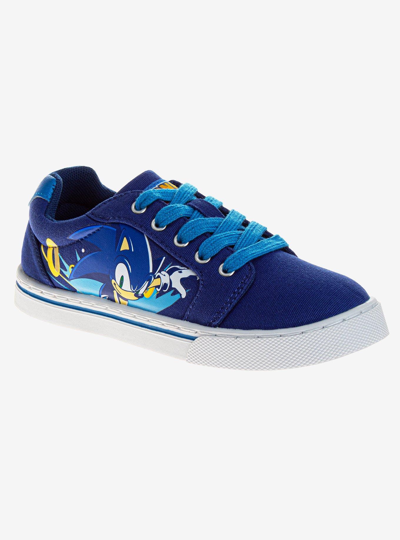 Sonic The Hedgehog Boys Lace Up Canvas Sneakers,Specials : American Fashion Style Bags On Sale
