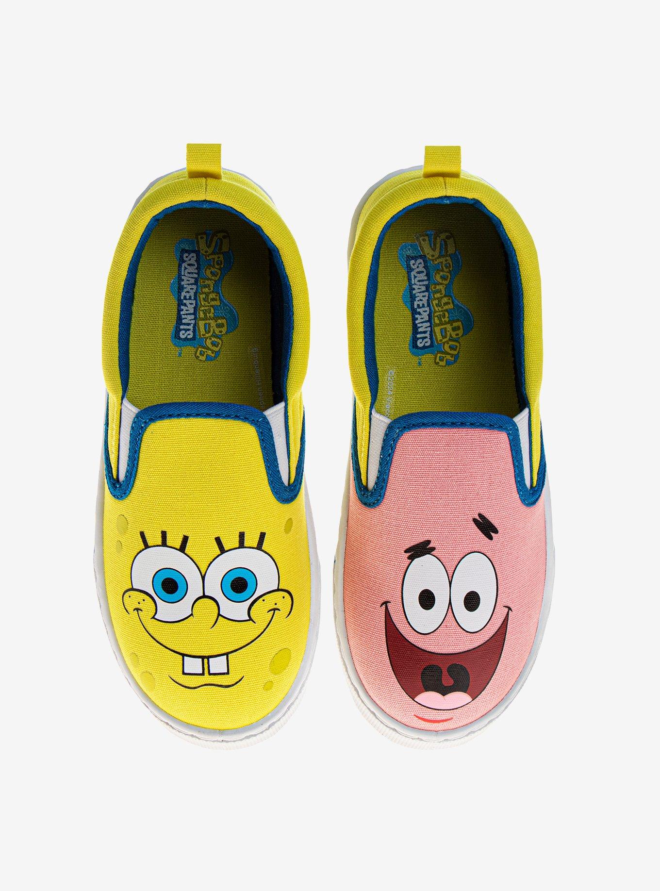 SpongeBob SquarePants and Patrick Slip-On Kids Canvas Sneakers, , hi-res