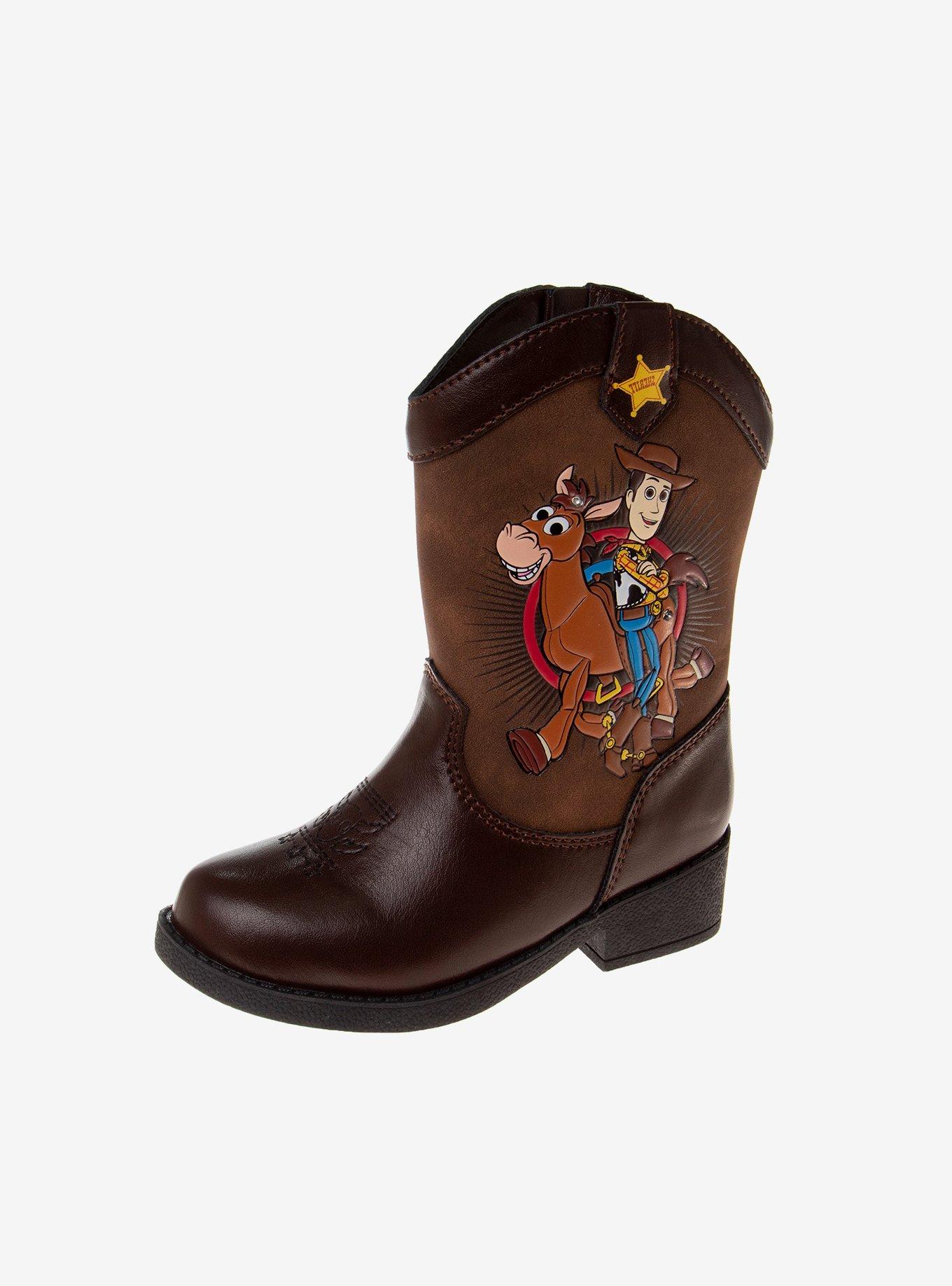 Disney Pixar Toy Story Slip-On Youth Cowboy Boots, BROWN, hi-res