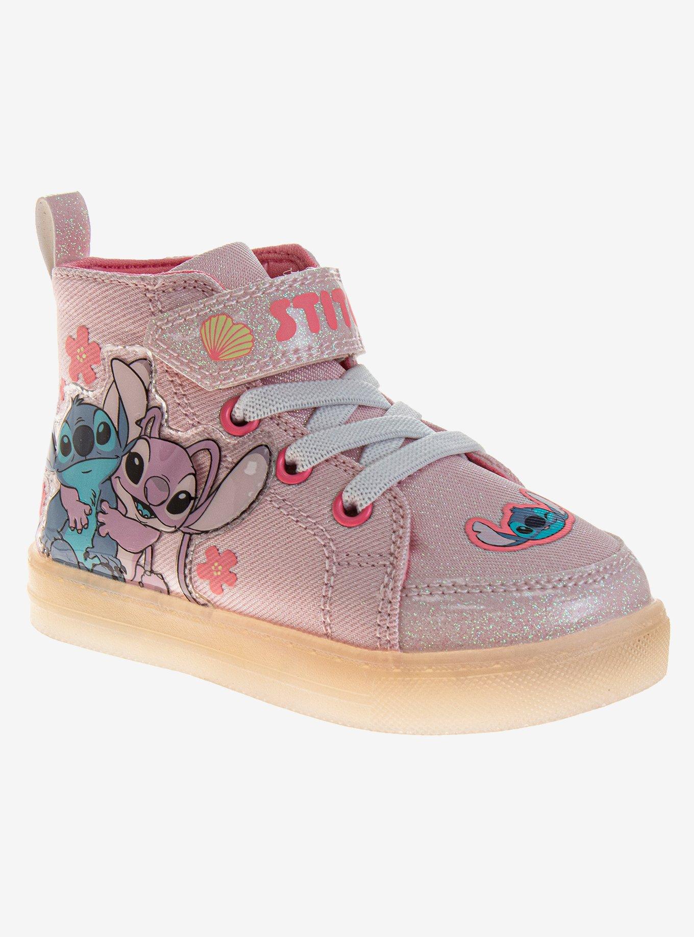 Disney Lilo & Stitch Toddler & Girls High Top Light Up Sneakers, PINK, hi-res