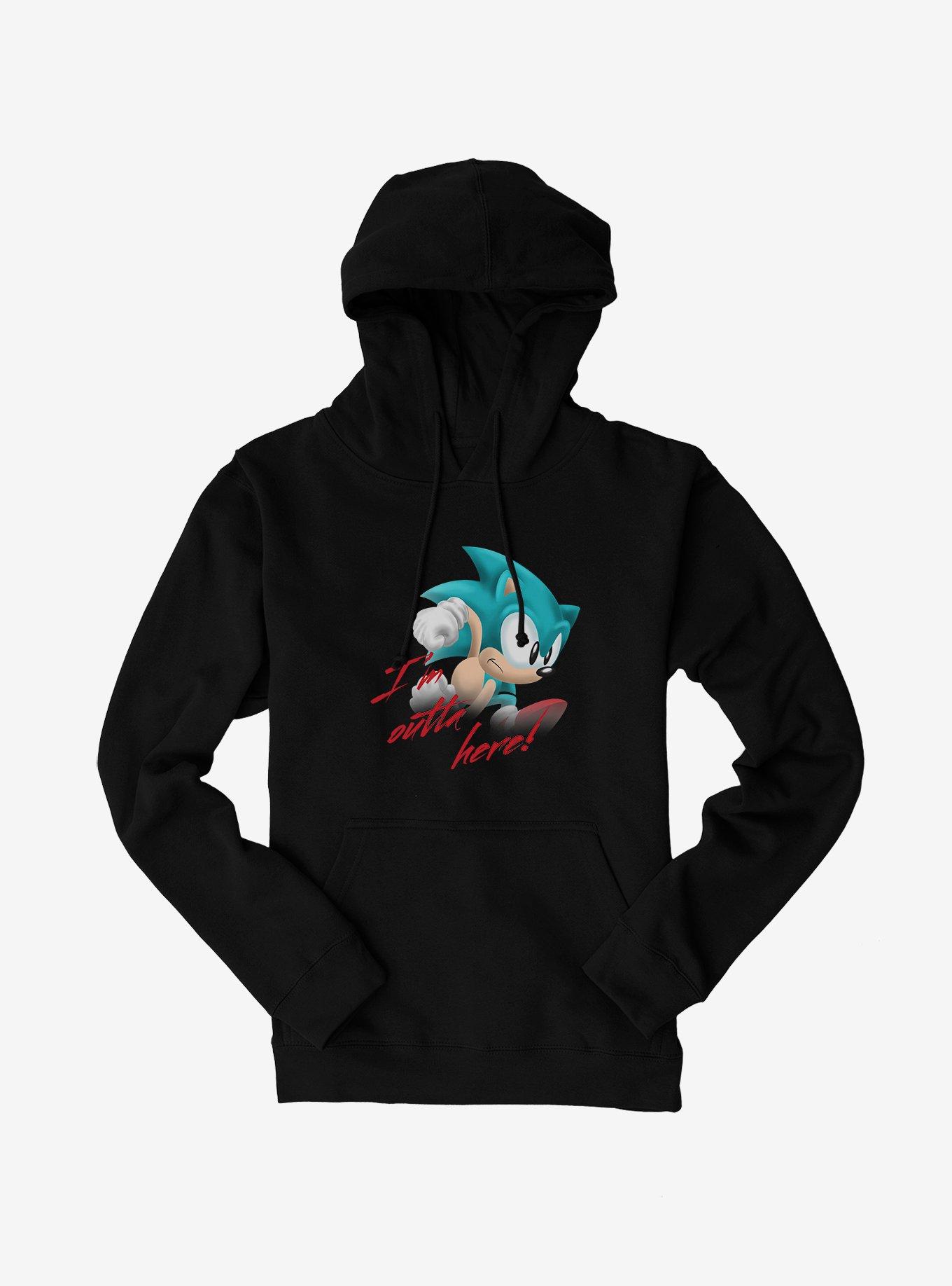 Sonic The Hedgehog I´m Outta Here! Hoodie,New Products : American Fashion Style Bags On Sale