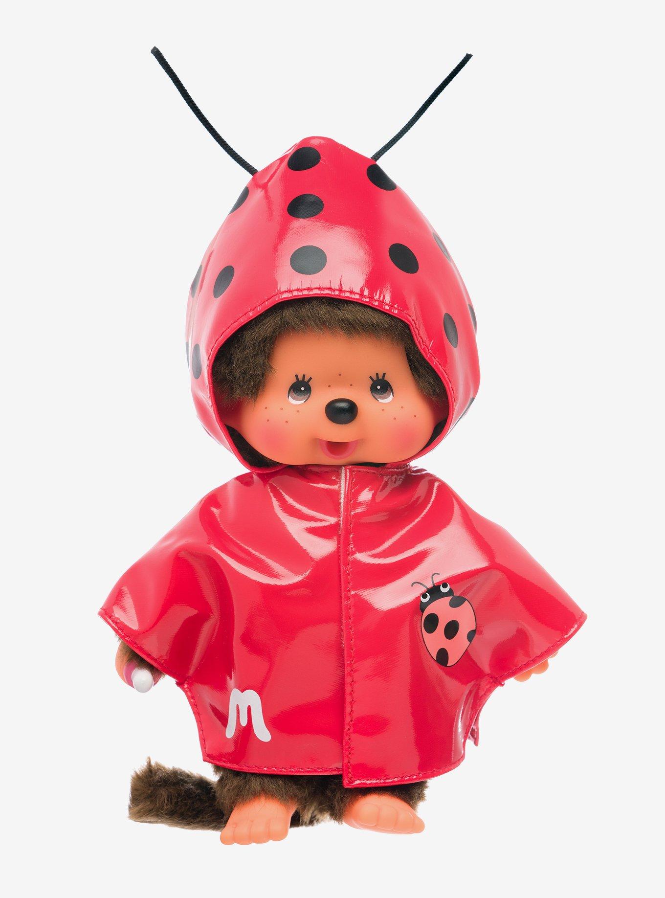 Monchhichi Boy Ladybug Raincoat Doll, , hi-res