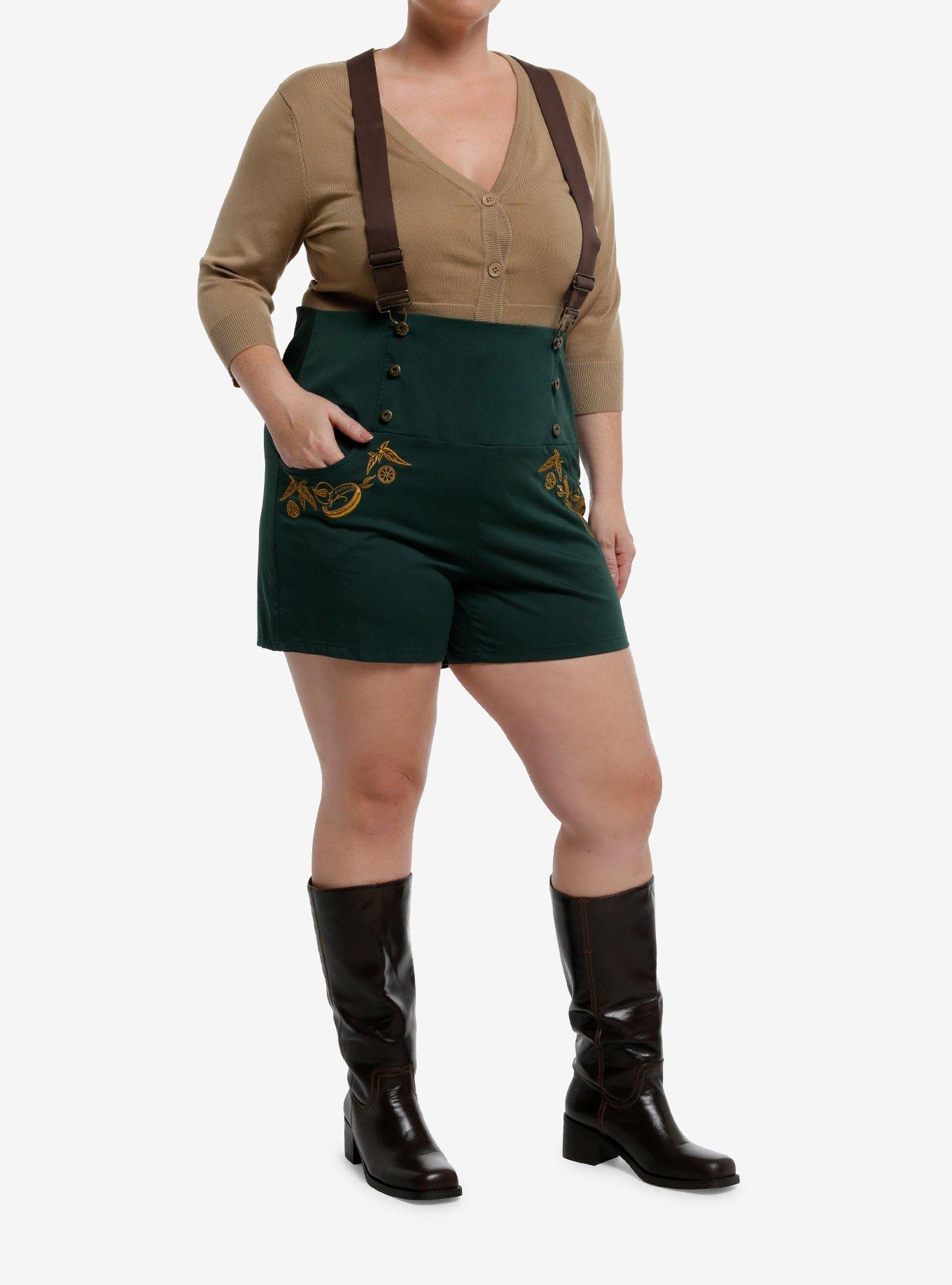 Her Universe The Lord Of The Rings Icons High-Waisted Shortalls Plus Size Her Universe Exclusive, , hi-res