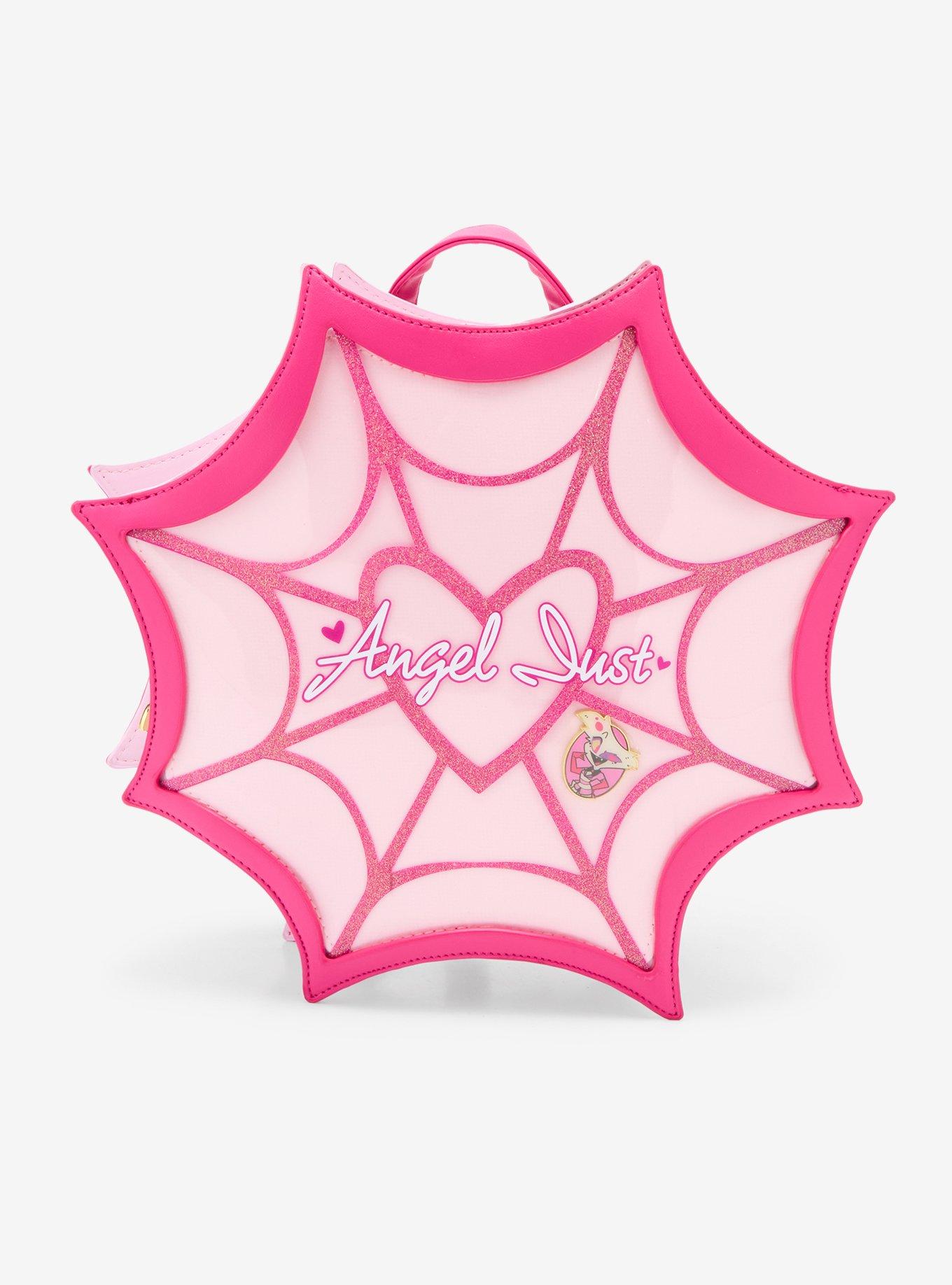 Hazbin Hotel Angel Dust Spiderweb Pin Collector Mini Backpack, , hi-res