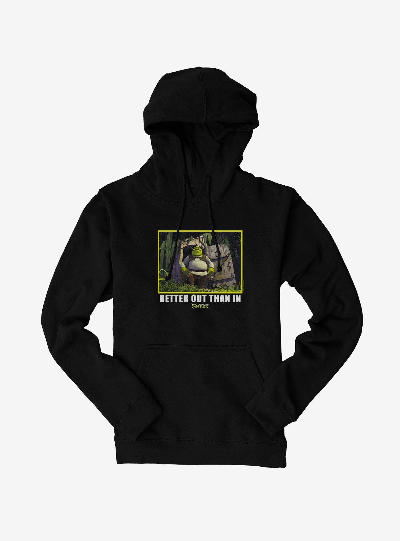 Shrek Better Out Than In Hoodie,New Products : American Fashion Style Bags On Sale