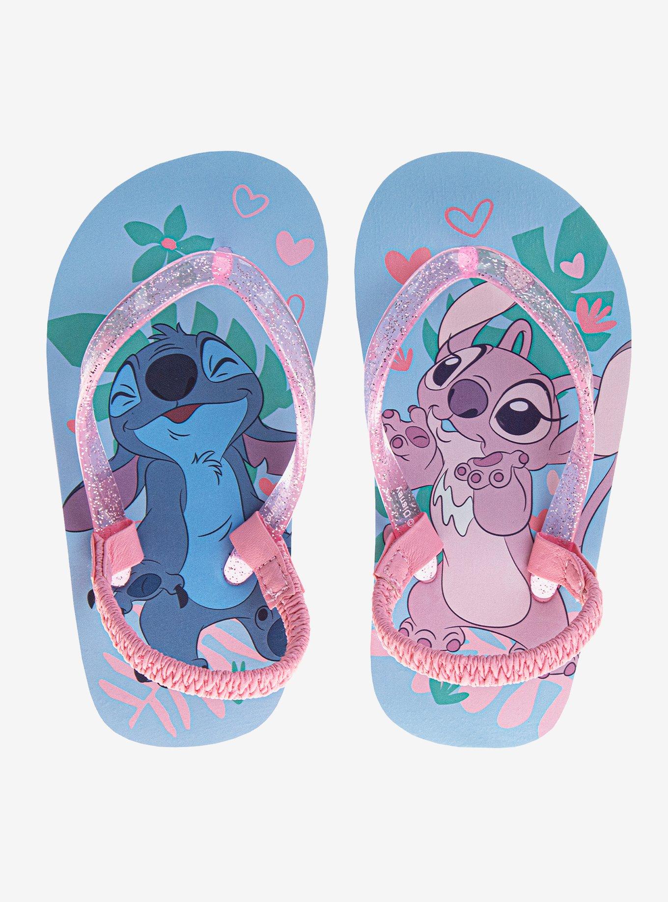 Disney Lilo & Stitch and Angel Toddler & Girls Dual Sizes Flip Flops, , hi-res