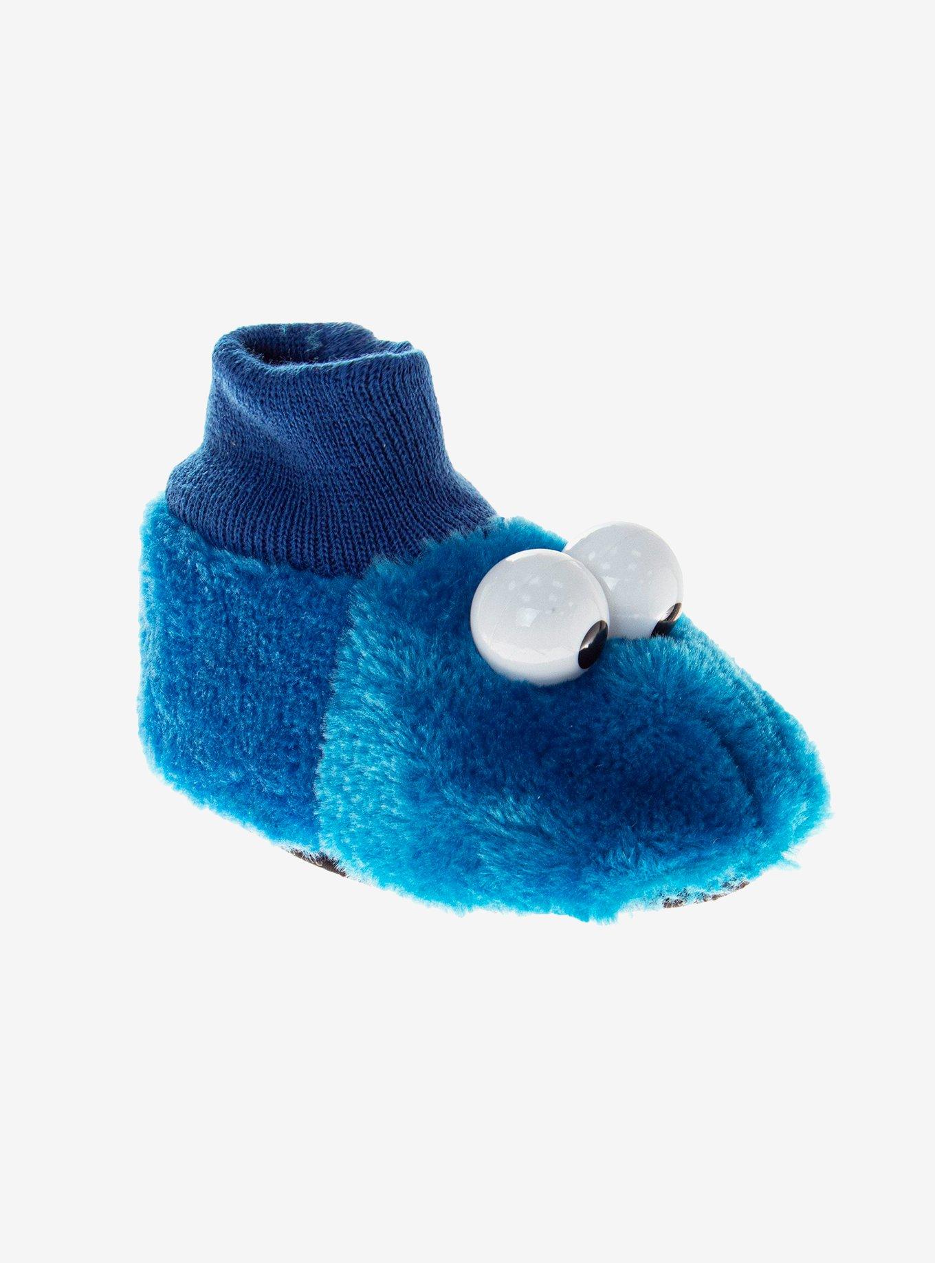 Sesame Street Happy Cookie Monster Toddler & Kids Slippers, , hi-res