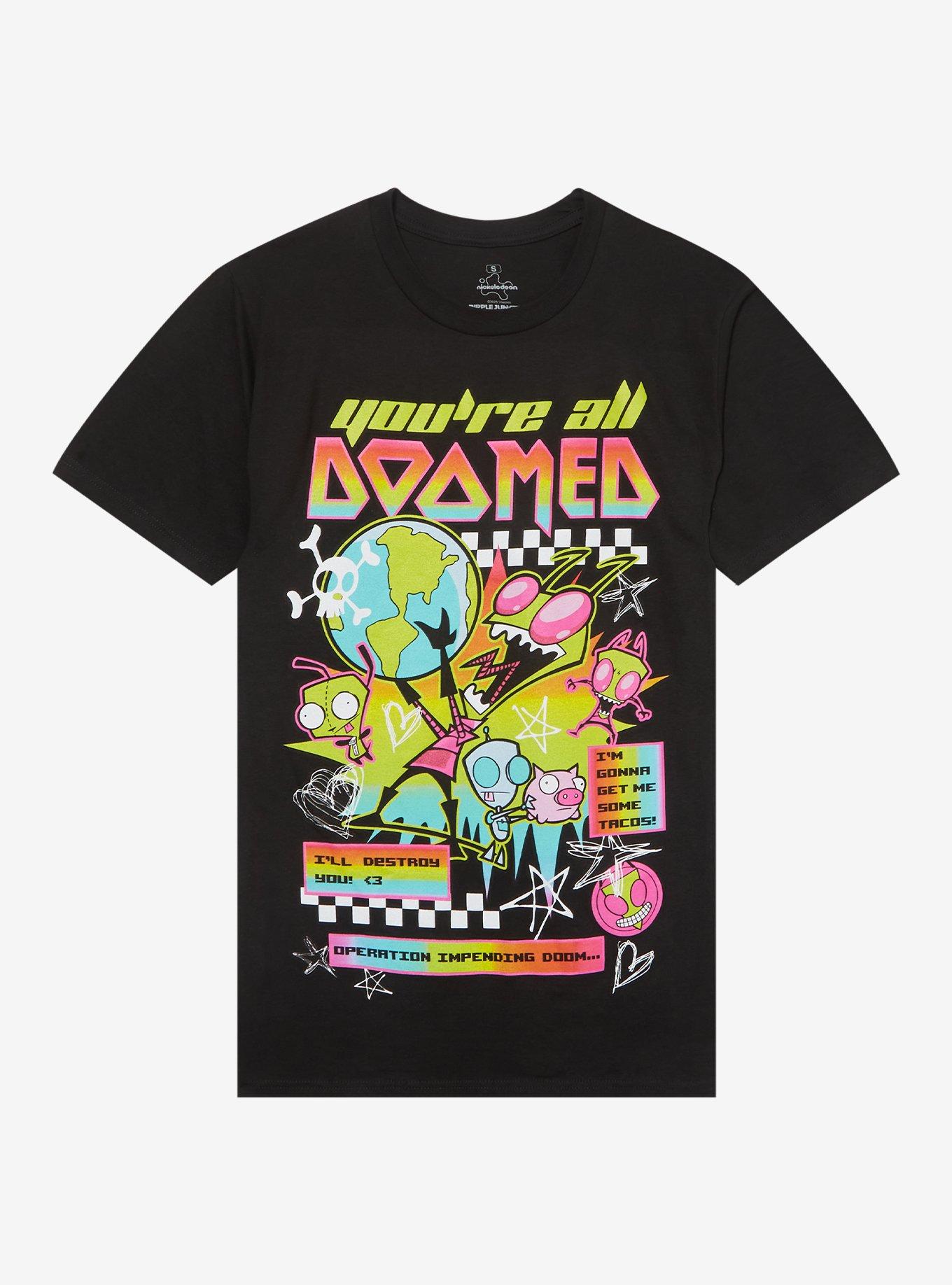 Invader Zim You're All Doomed Girls T-Shirt, , hi-res