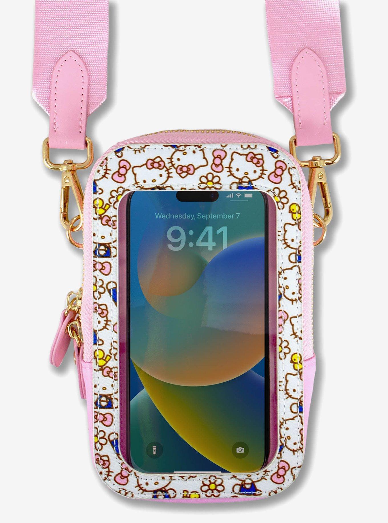 Sonix Sanrio Hello Kitty Floral Allover Print Crossbody Phone Pouch, , hi-res
