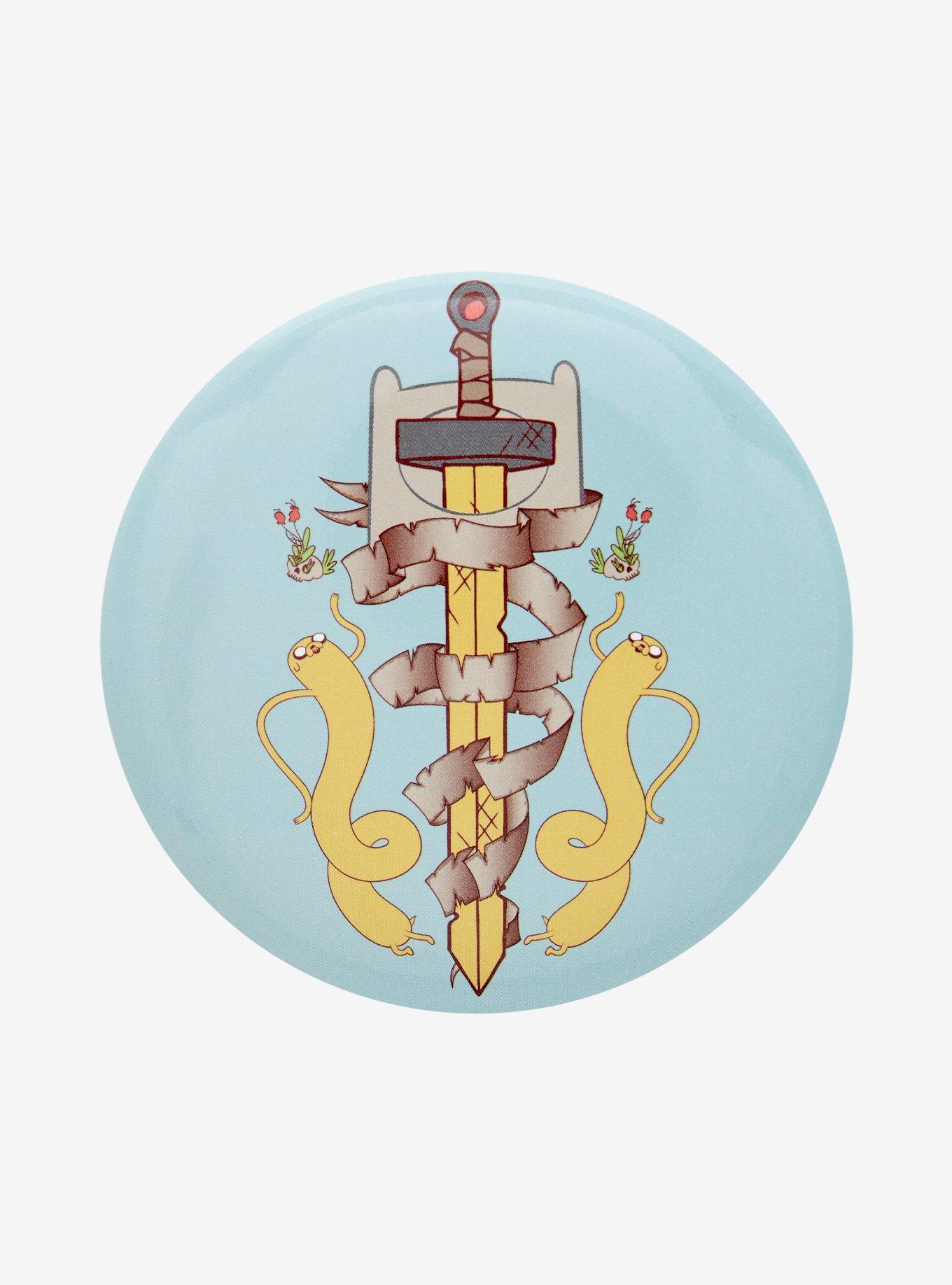 Adventure Time Sword Button Pin, , hi-res