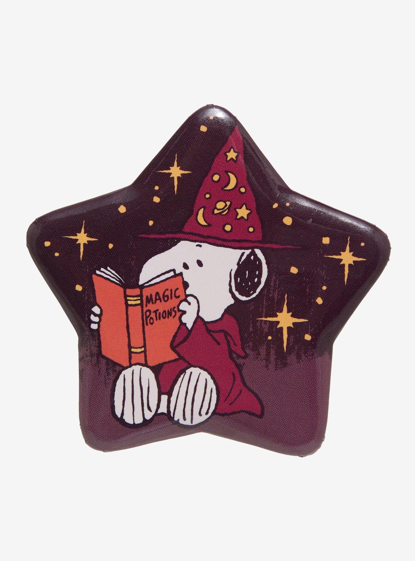 Peanuts Snoopy Wizard Star Button Pin, , hi-res