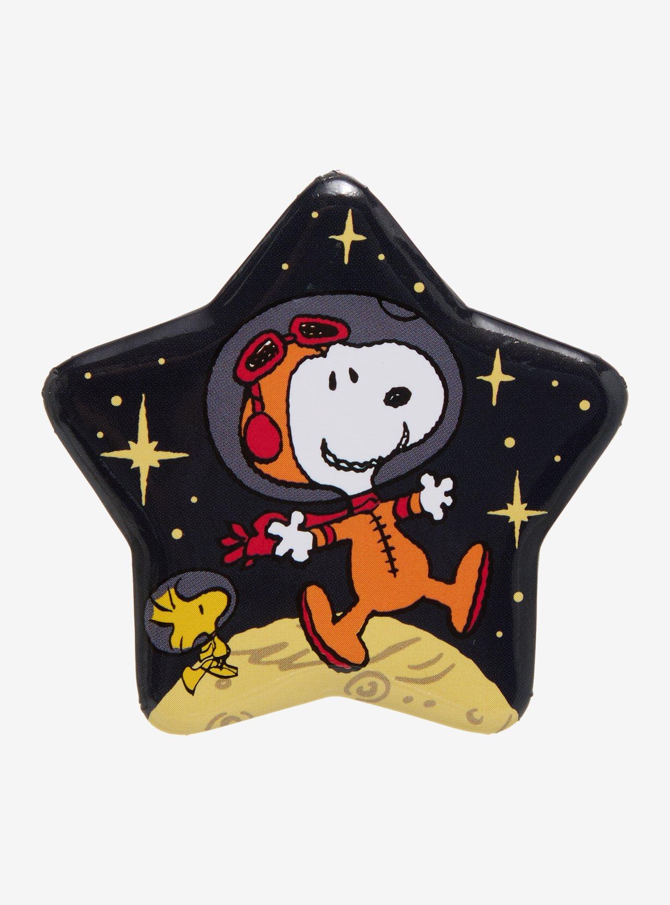 ✨snoopy✨ Peanuts Snoopy & Woodstock Astronauts Star Button Pin | BoxLunch