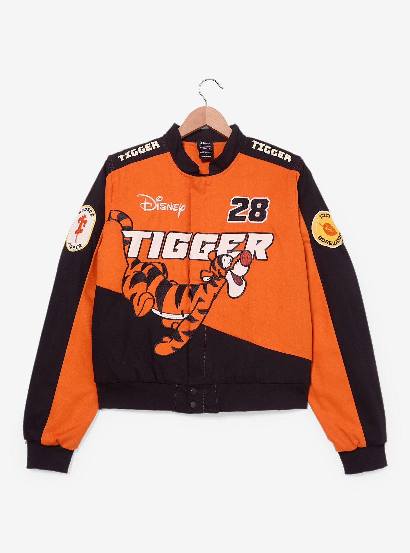 Disney Winnie the Pooh Tigger Icons Women's Plus Size Cropped Moto Jacket — BoxLunch Exclusive , , hi-res