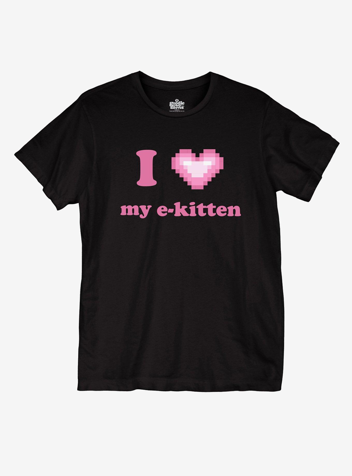 I Heart My E-Kitten Girls T-Shirt, , hi-res