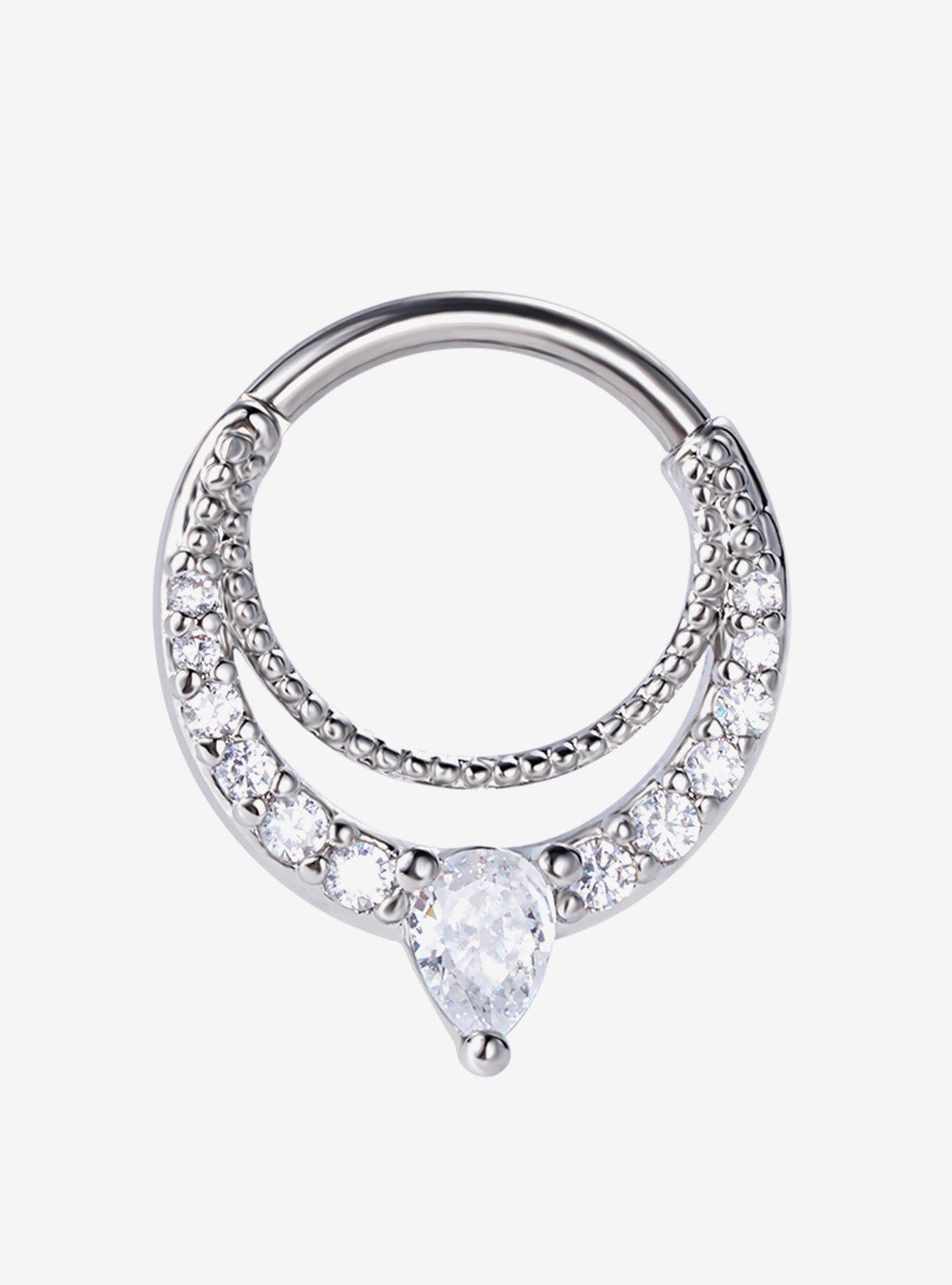 Steel Double Hoop Hinged Clicker, , hi-res