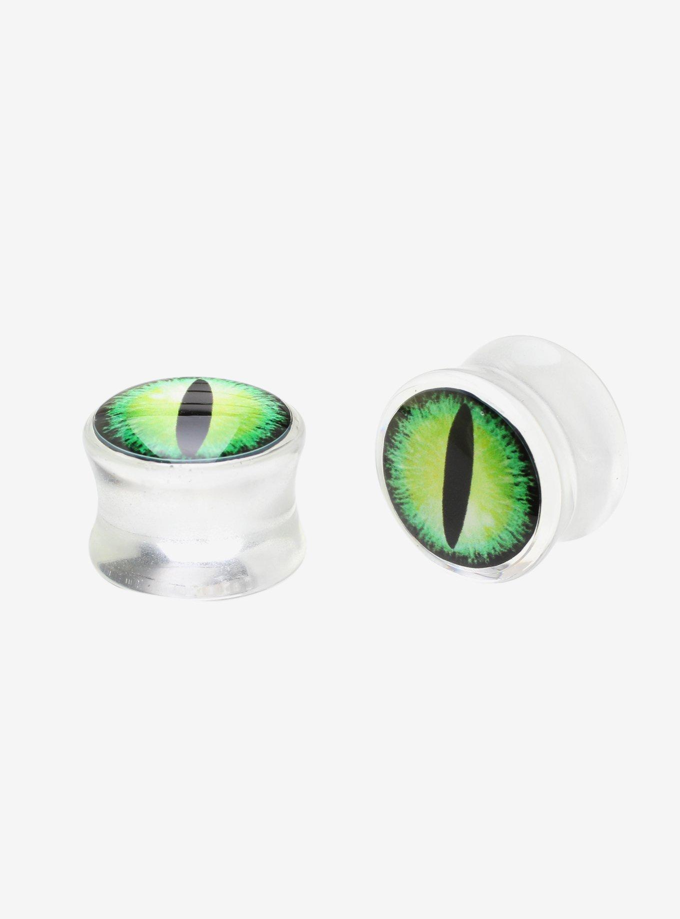 Acrylic Dragon Eye Tunnel Plug 2 Pack, MULTI, hi-res