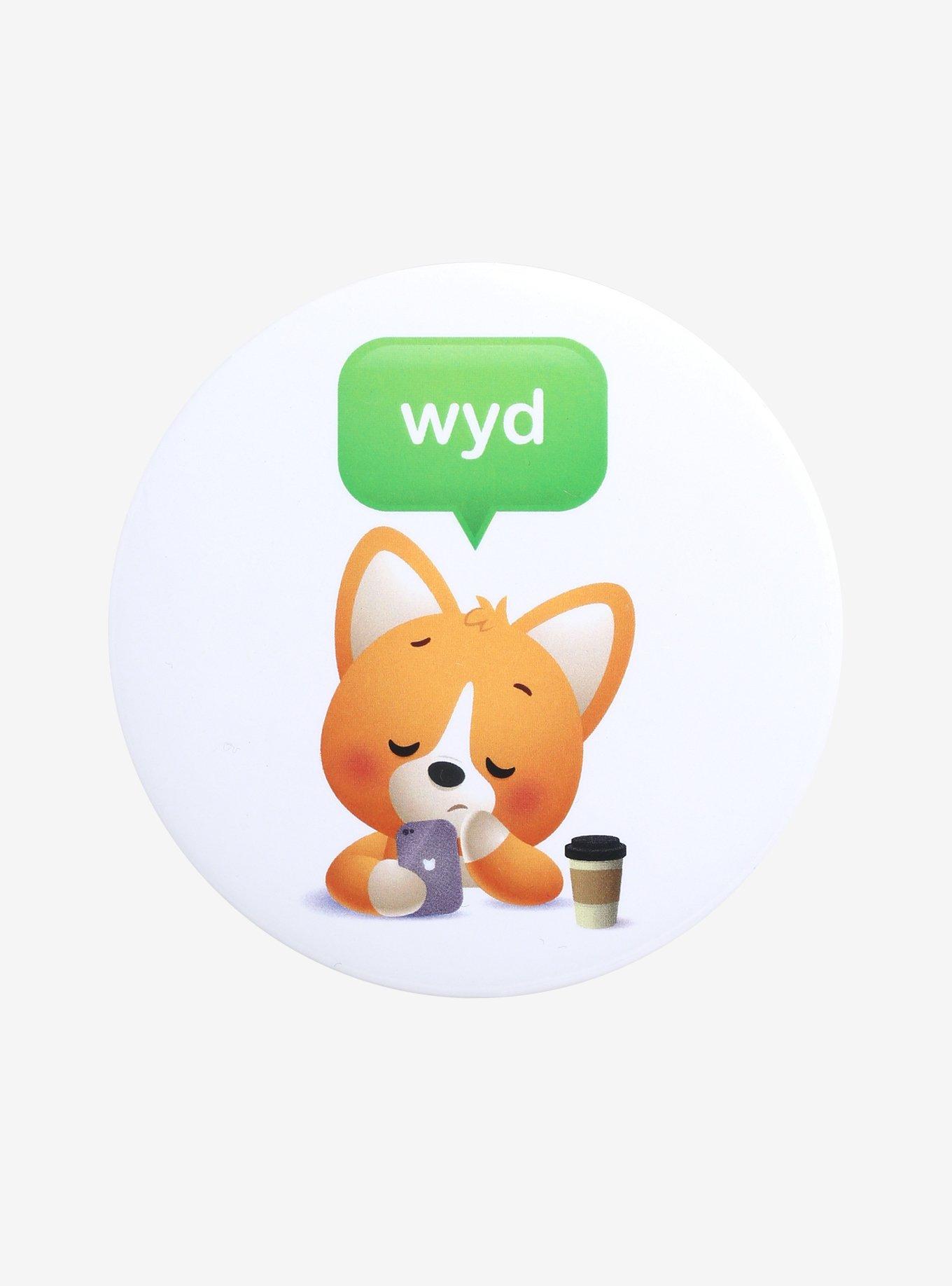 Corgi WYD 3 Inch Button, , hi-res