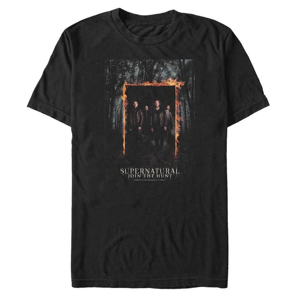 Supernatural Fiery Door Poster Big & Tall T-Shirt,New Products : American Fashion Style Bags On Sale