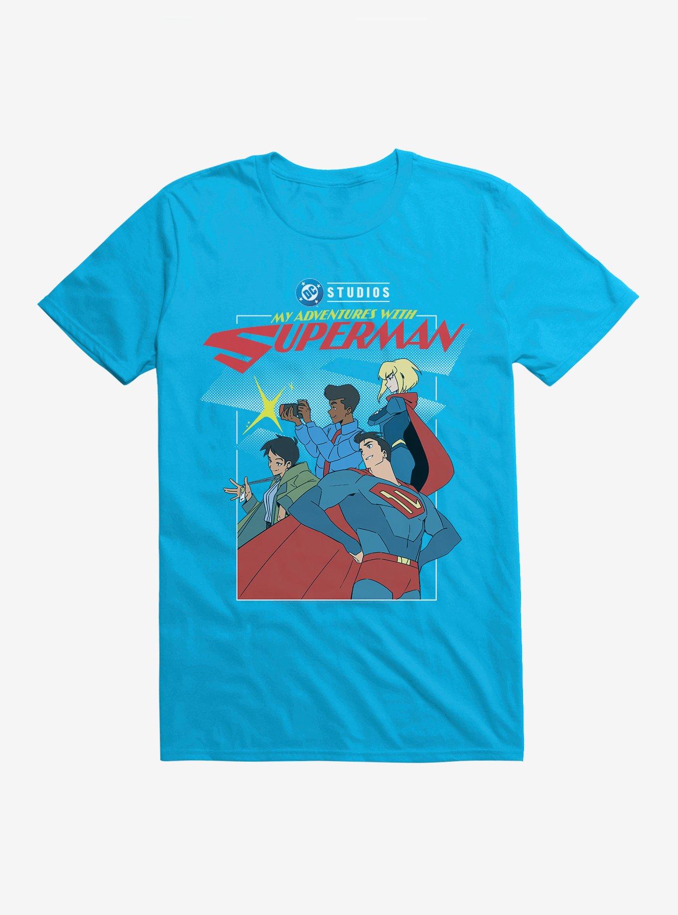 My Adventures With Superman Posing Group T-Shirt, SAPPHIRE, hi-res