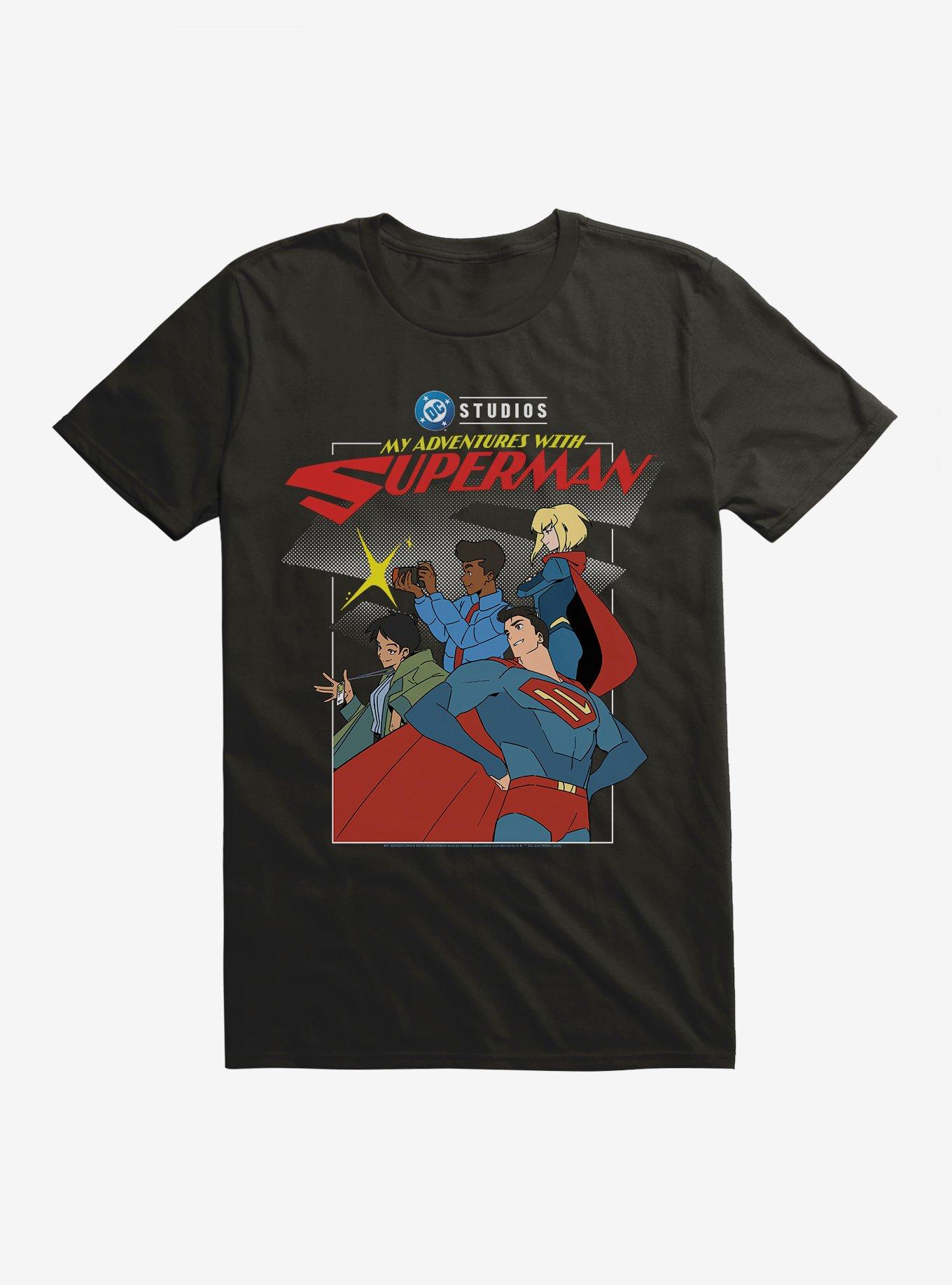 My Adventures With Superman Posing Group T-Shirt,New Products : American Fashion Style Bags On Sale