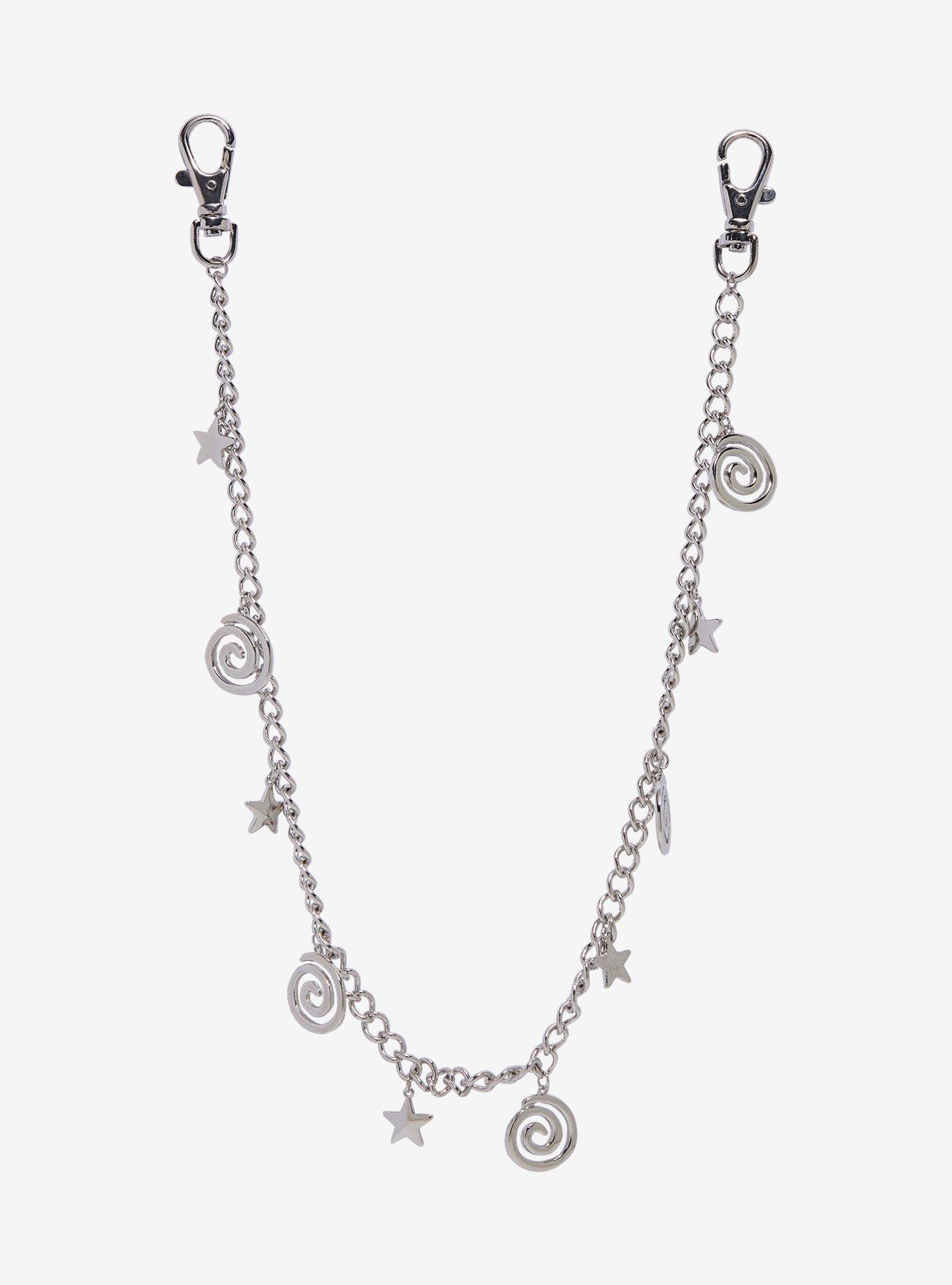 Swirl & Star 18 Inch Wallet Chain, , hi-res