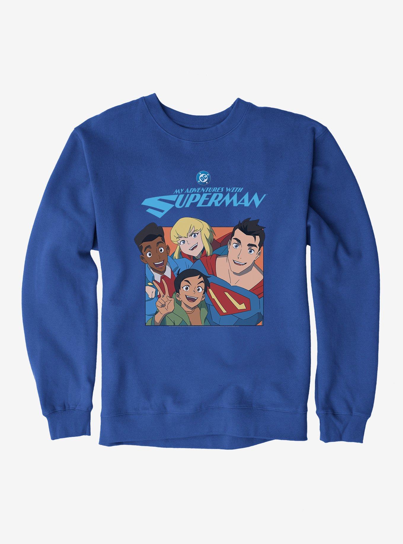 DC My Adventures With Superman Group Sweatshirt, ROYAL BLUE, hi-res