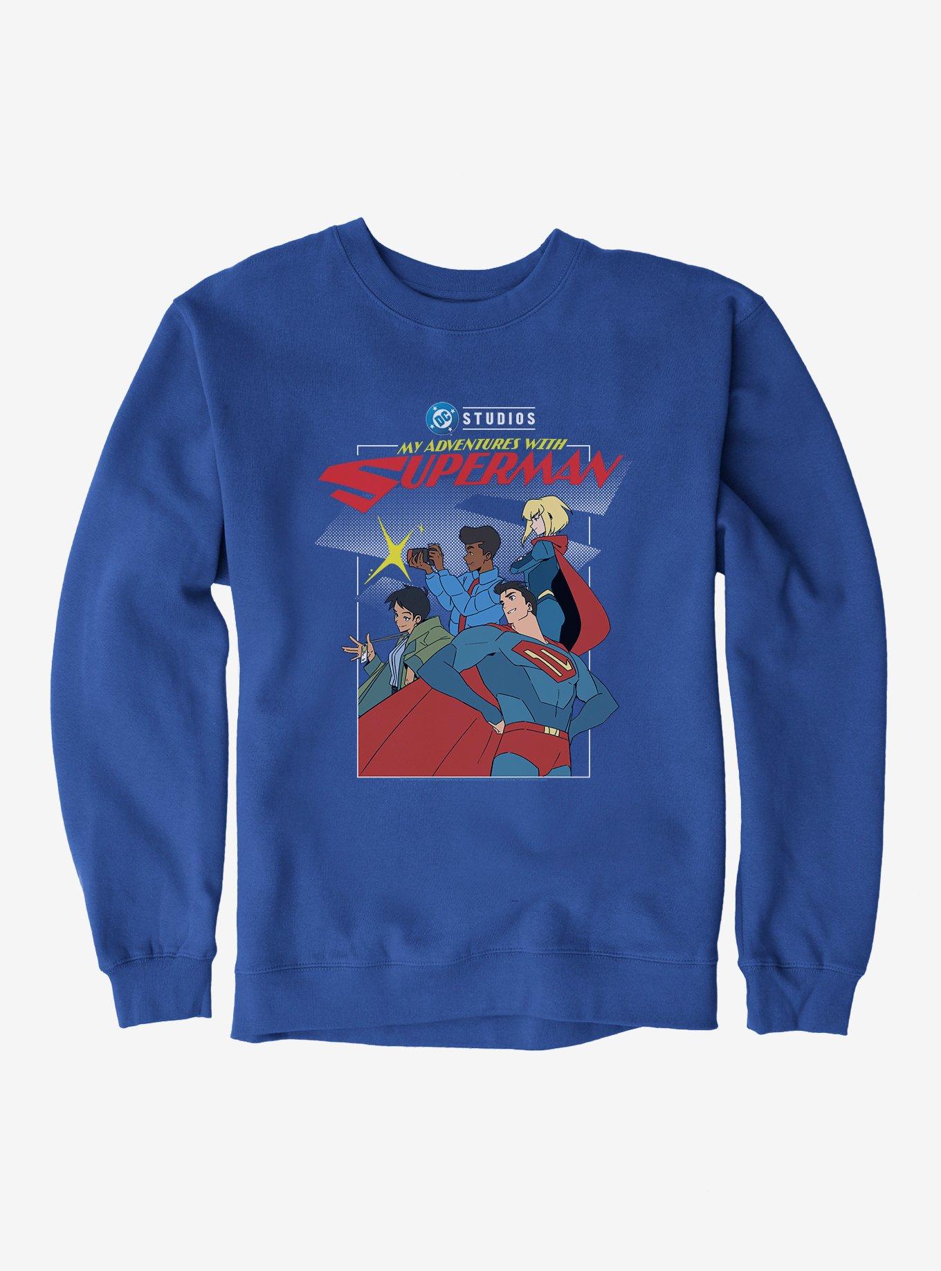 DC My Adventures With Superman Posing Group Sweatshirt