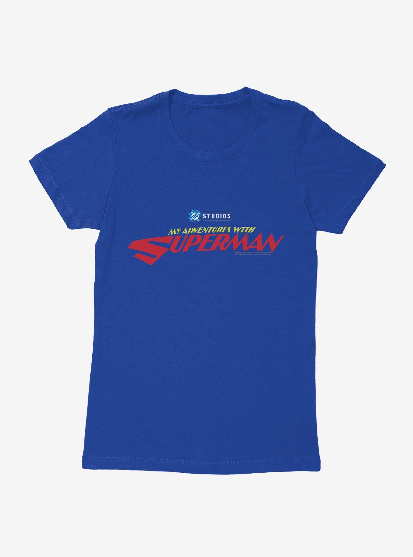 DC My Adventures With Superman Logo Womens T-Shirt
